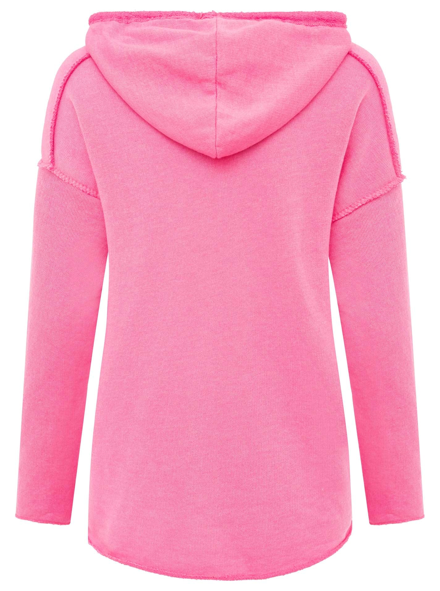 Zwillingsherz Hoodie »"Love Yourself"«, mit Kapuze und Flockprint in frischen Farben