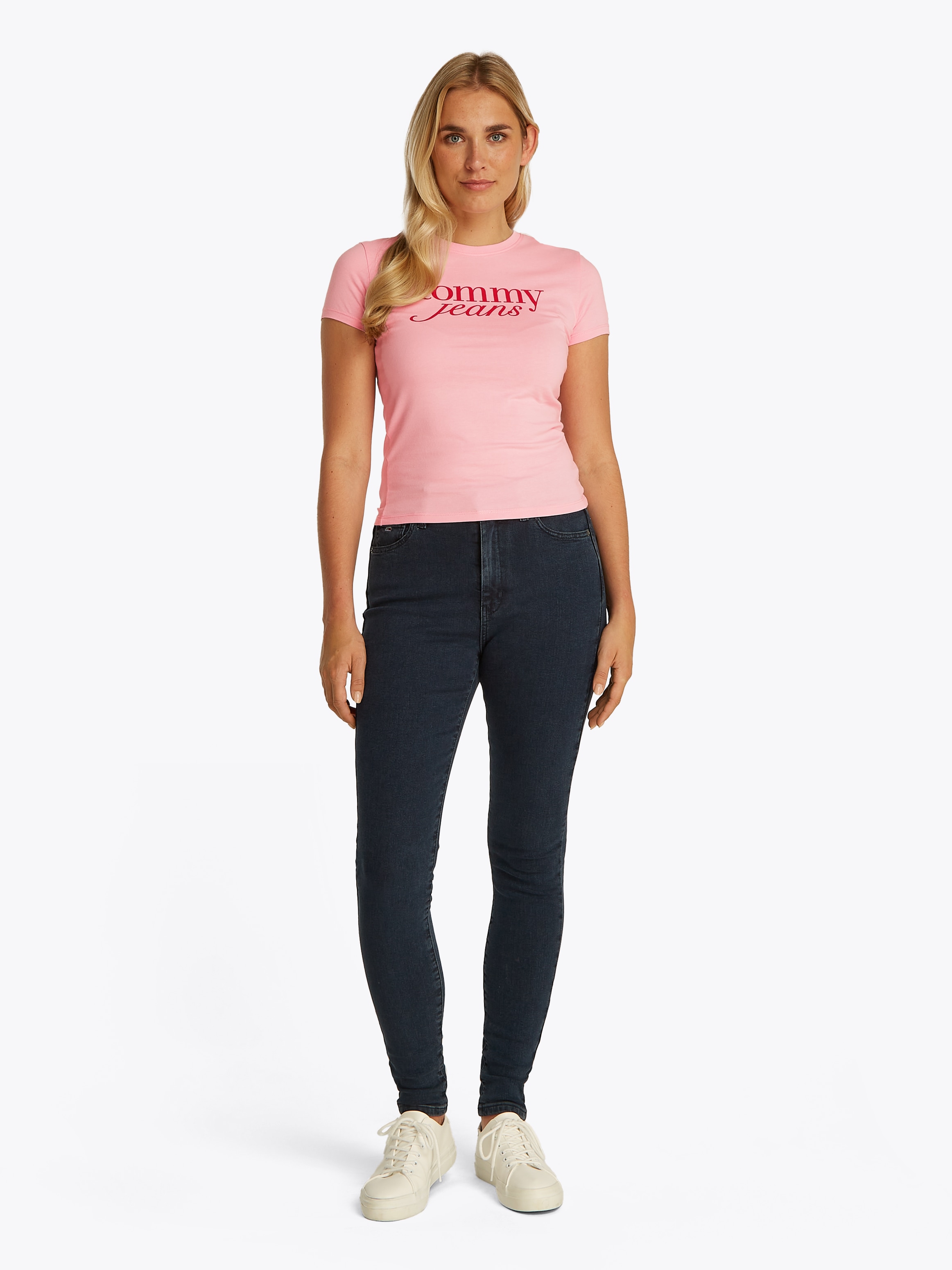 Tommy Jeans T-Shirt »TJW 2PACK ESSENTIAL LOGO TEE«, (Packung, 2 tlg.), mit Logodruck