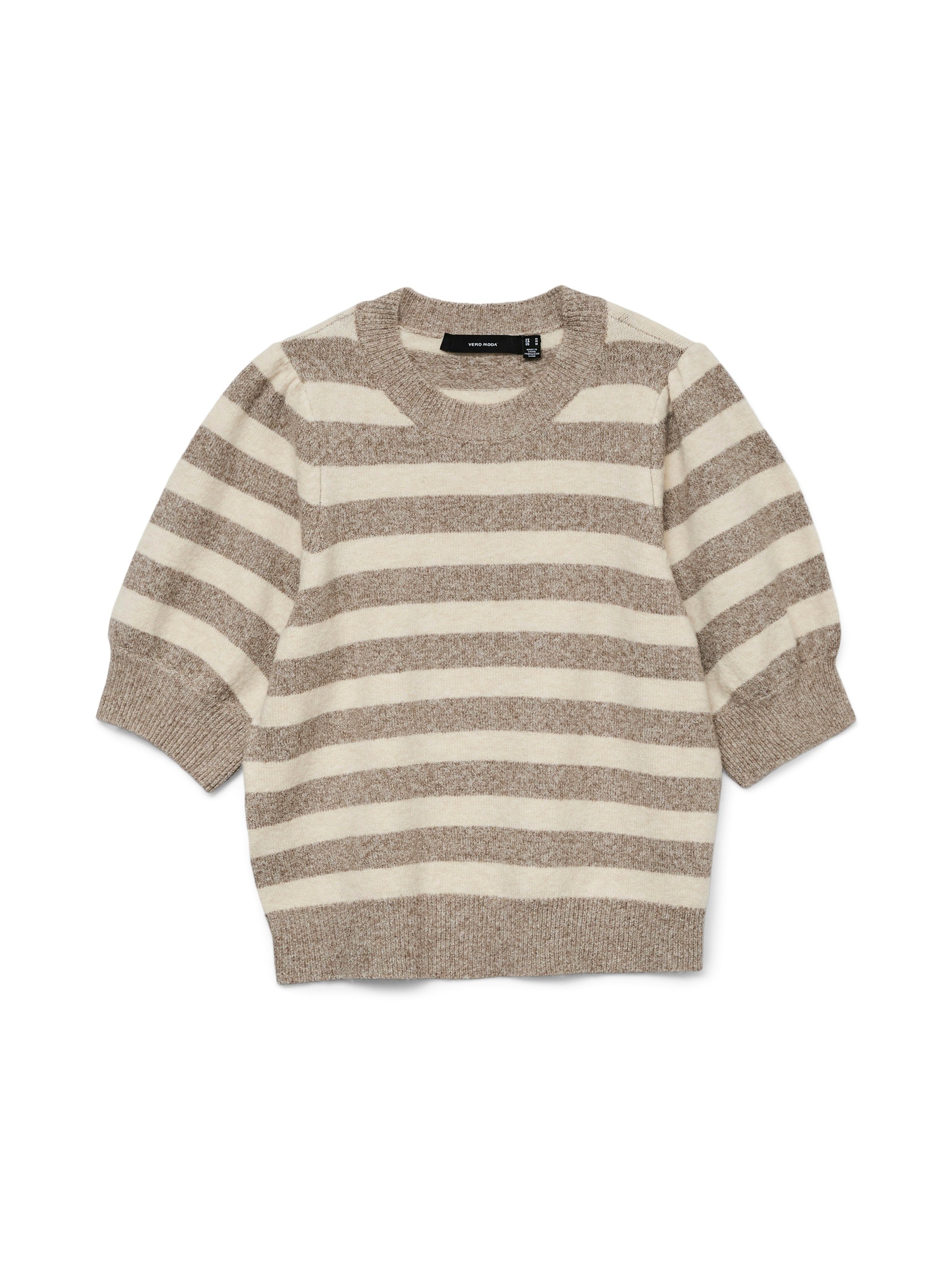 Vero Moda Strickpullover »VMDOFFY 2/4 O-NECK PULLOVER GA NOOS«, mit leichten Puffärmeln