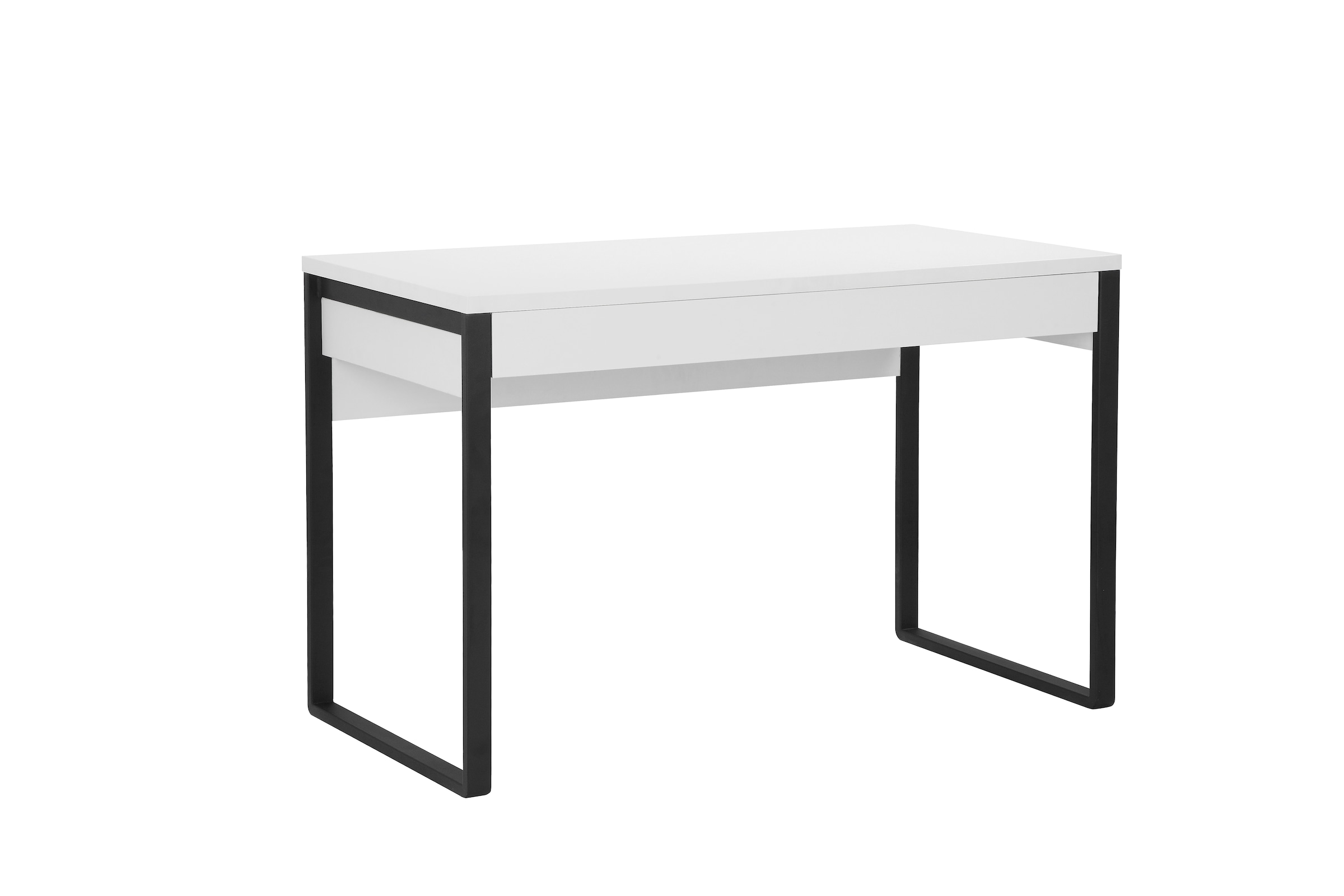 Places of Style Schreibtisch »Moid, Computertisch im modernen Design,«, Breite 120/140/160 cm, mit Metallbeinen & Schublade