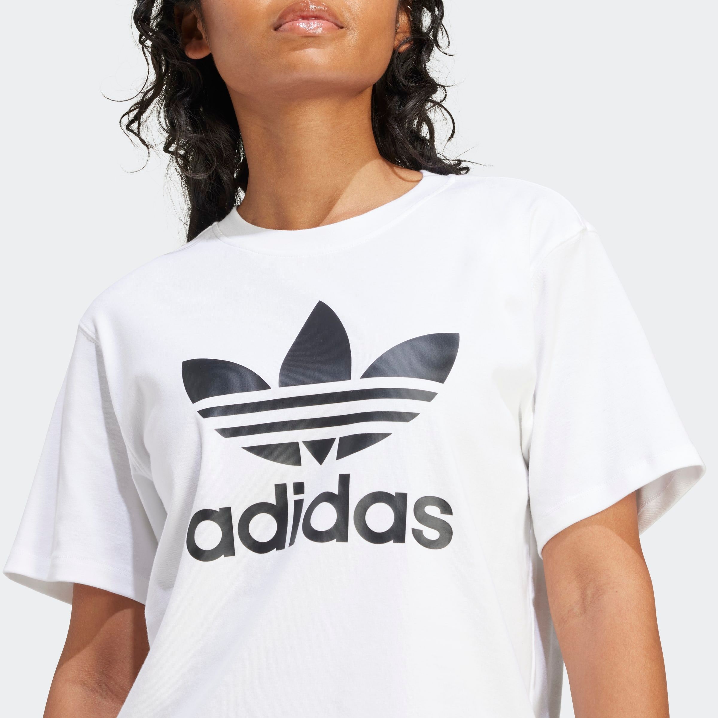 adidas Originals T-Shirt »TREFOIL TEE«, Basic Shirt mit grossem Trefoil Logoprint