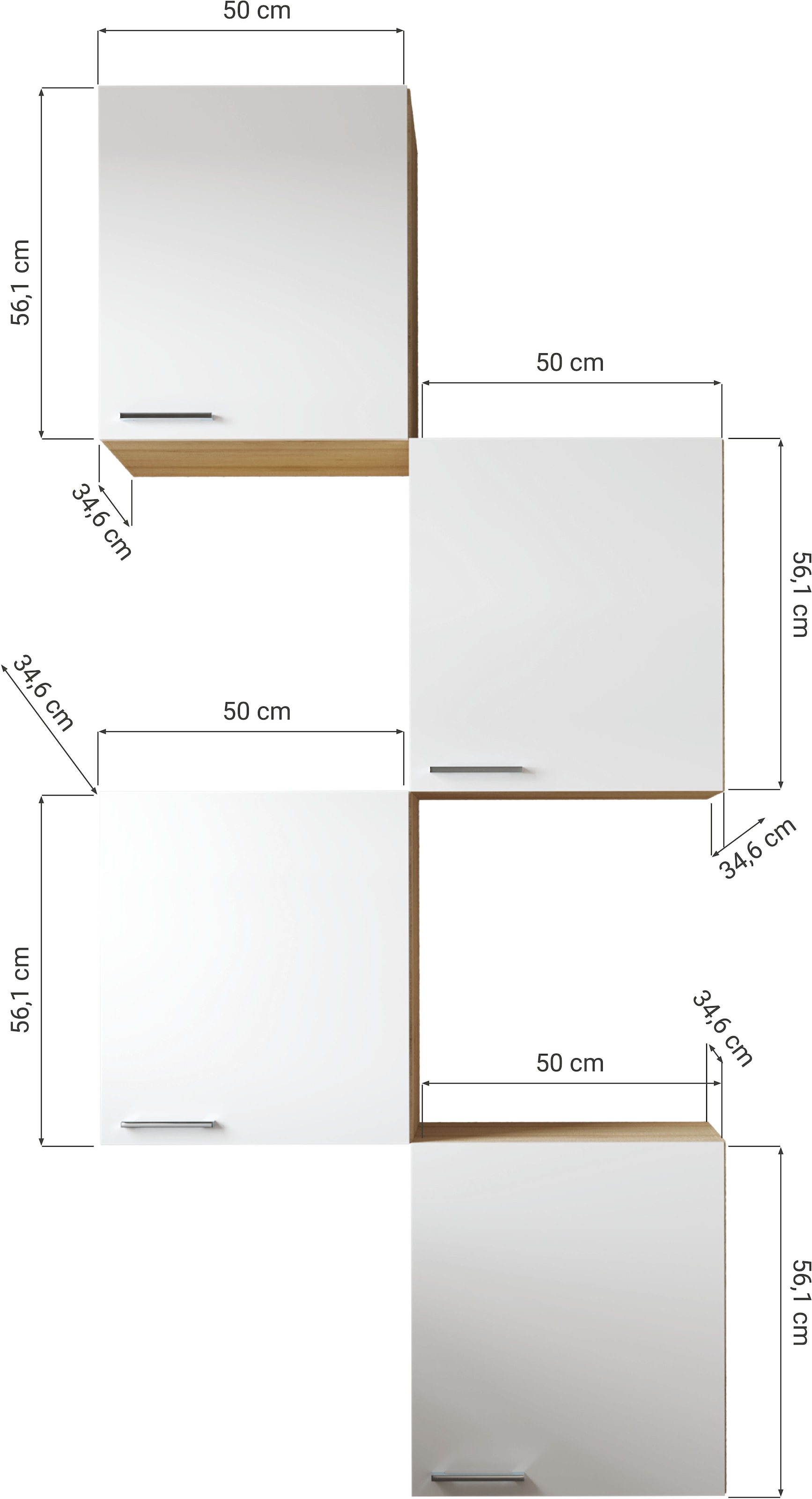 RESPEKTA Set d'armoires multi-usages »Merle«