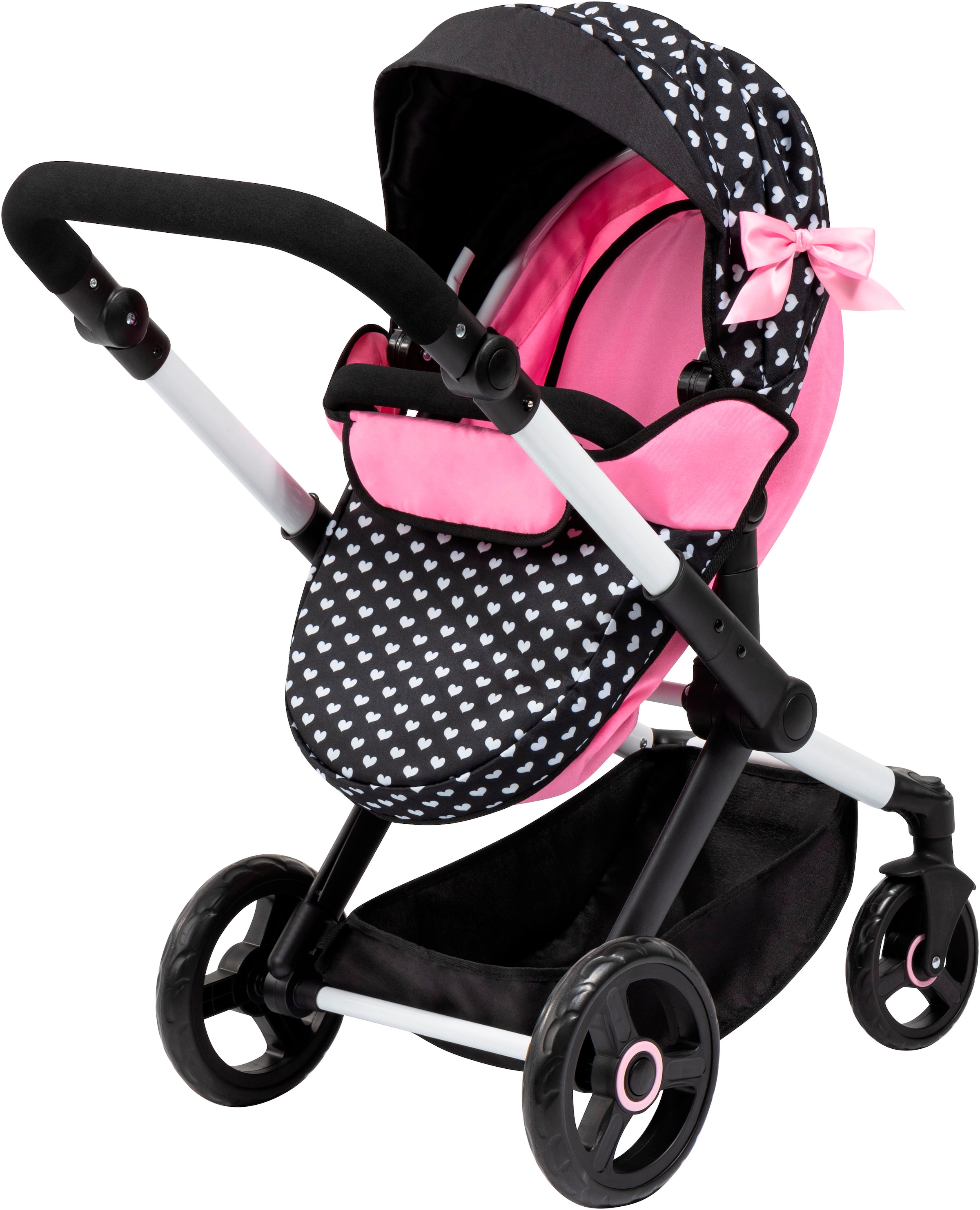 Bayer Kombi-Puppenwagen »Xeo Mega, schwarz«