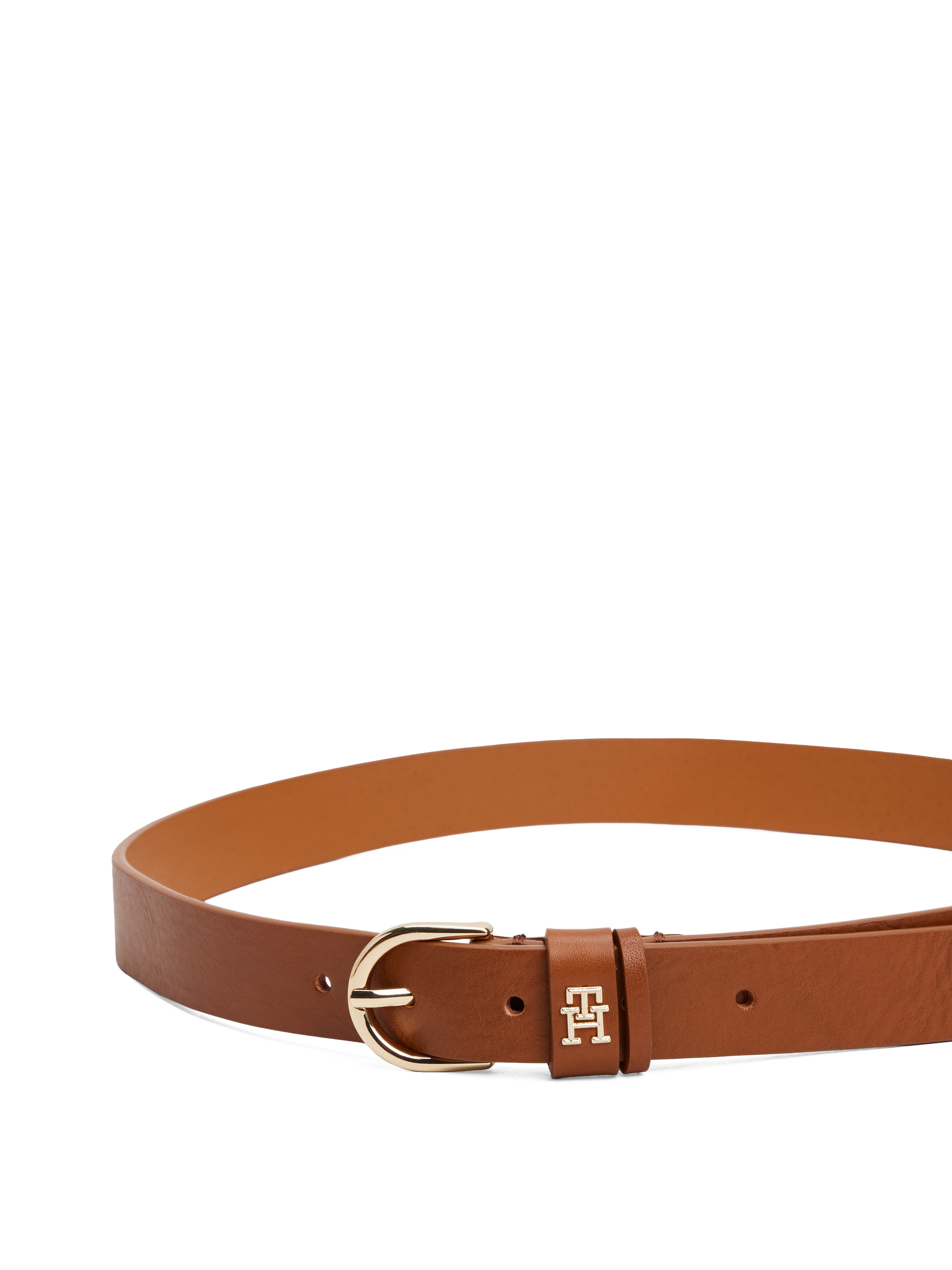 Tommy Hilfiger Ledergürtel »ESSENTIAL EFFORTLESS 2.5«, Logoemblem, weiche Haptik, ovale Einfachdornschliesse