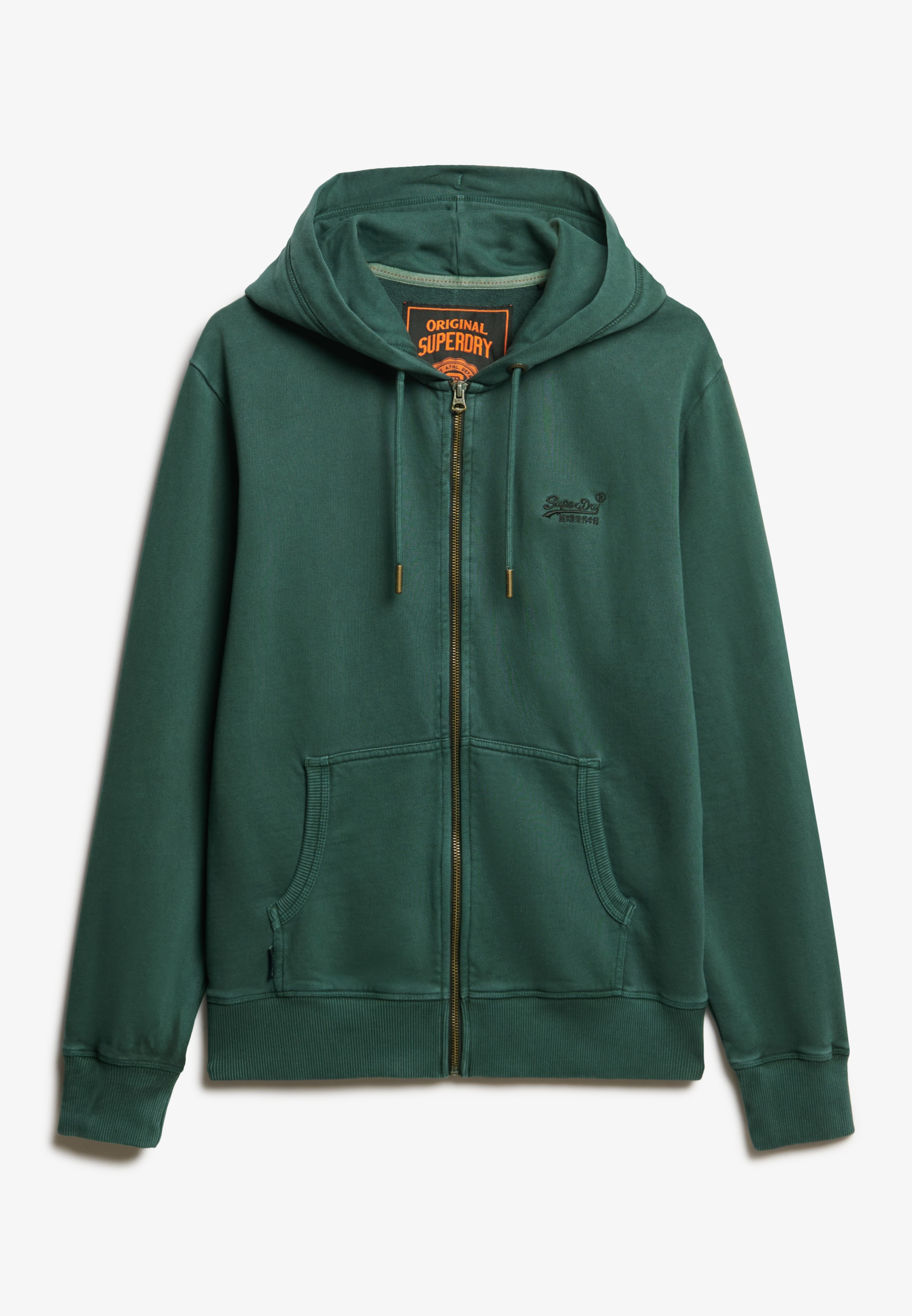 Superdry Kapuzensweatjacke »ESSENTIAL LOGO WASHED ZIPHOOD«