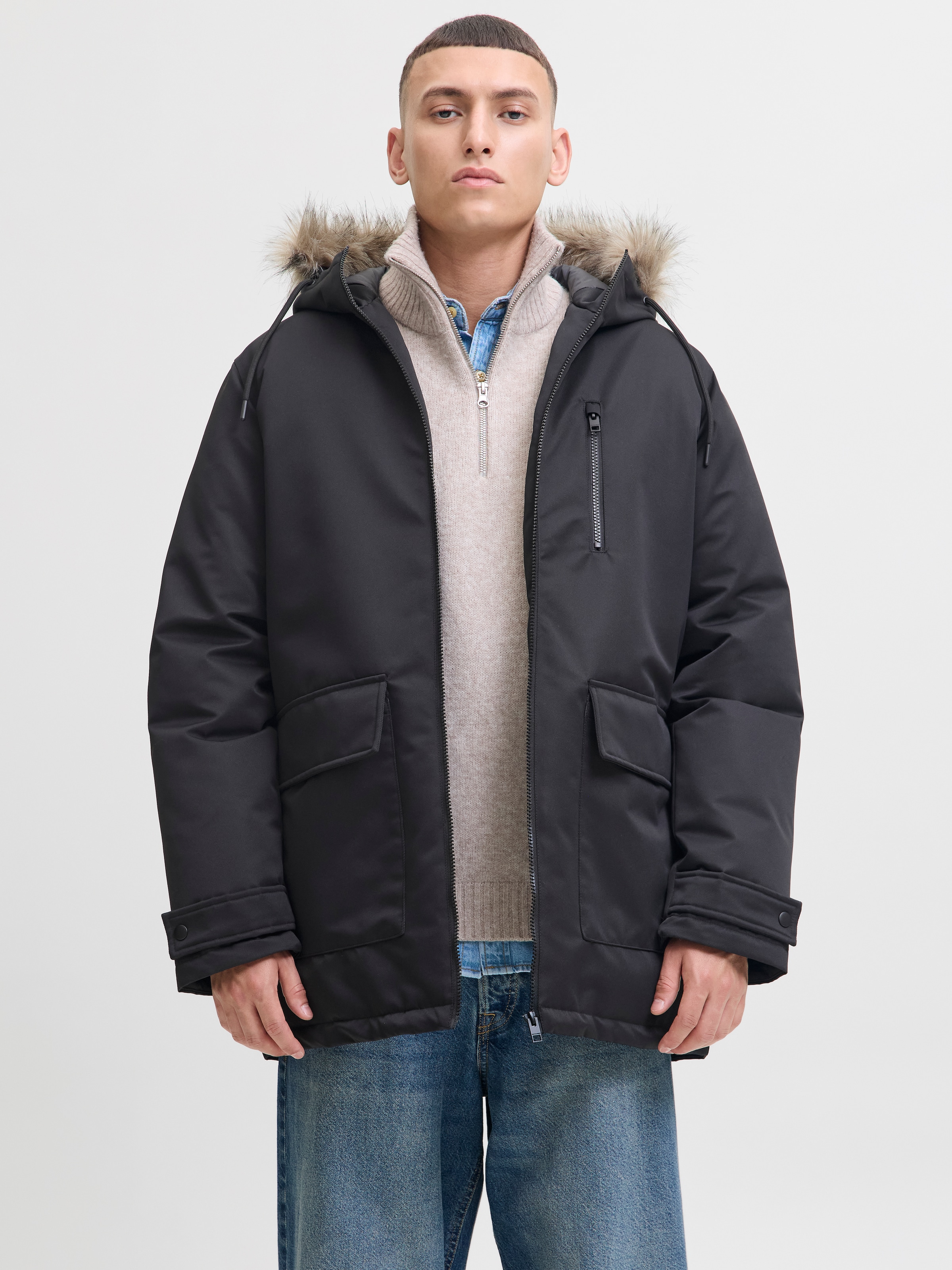 Jack & Jones Parka »JJCHARLIE DETACHABLE FAUX FUR PARKA« avec capuche