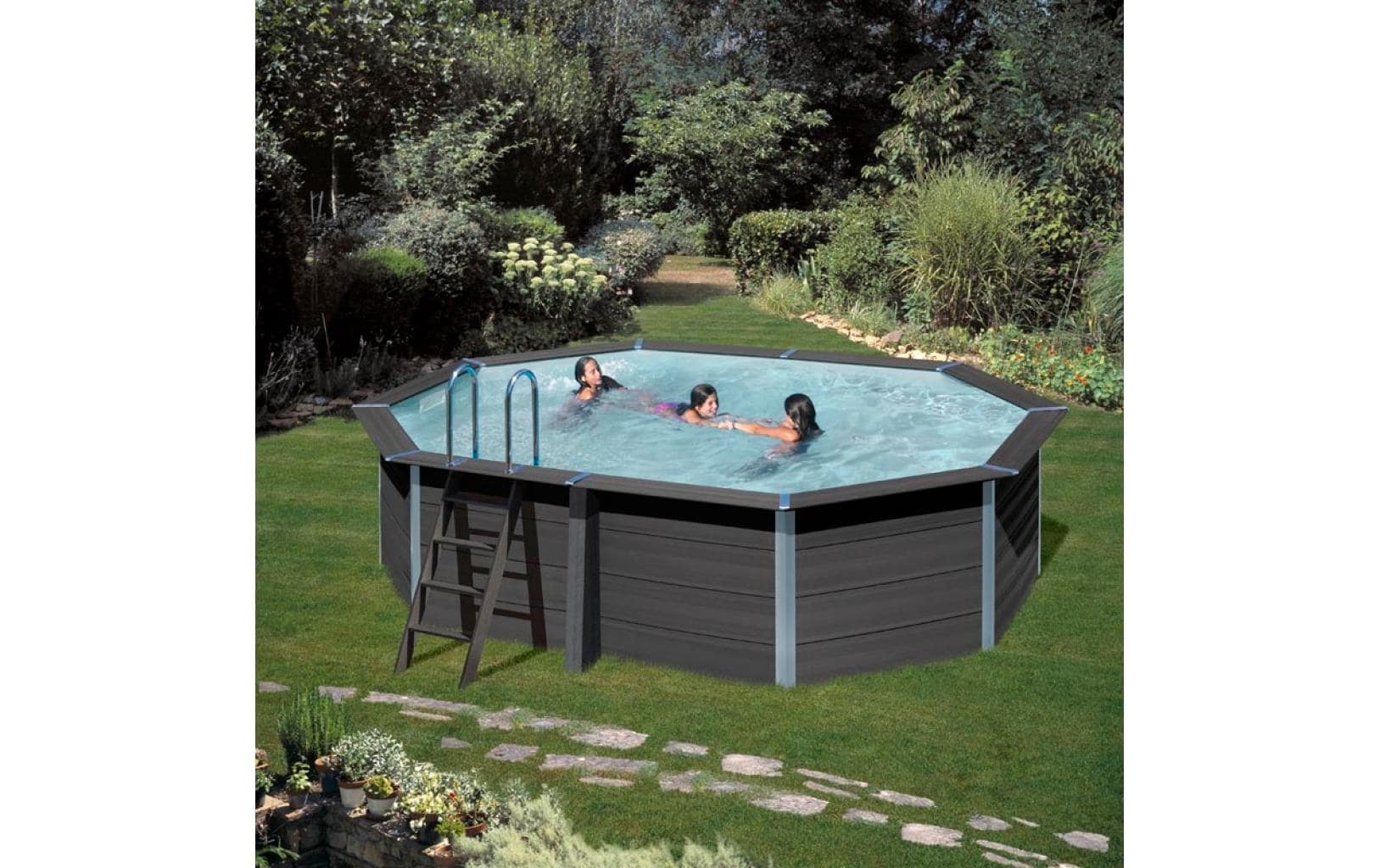 Gre Piscine ovale »Avantgarde« 6-tlg., Composite Pool, BxLxH: 386x664x124 cm