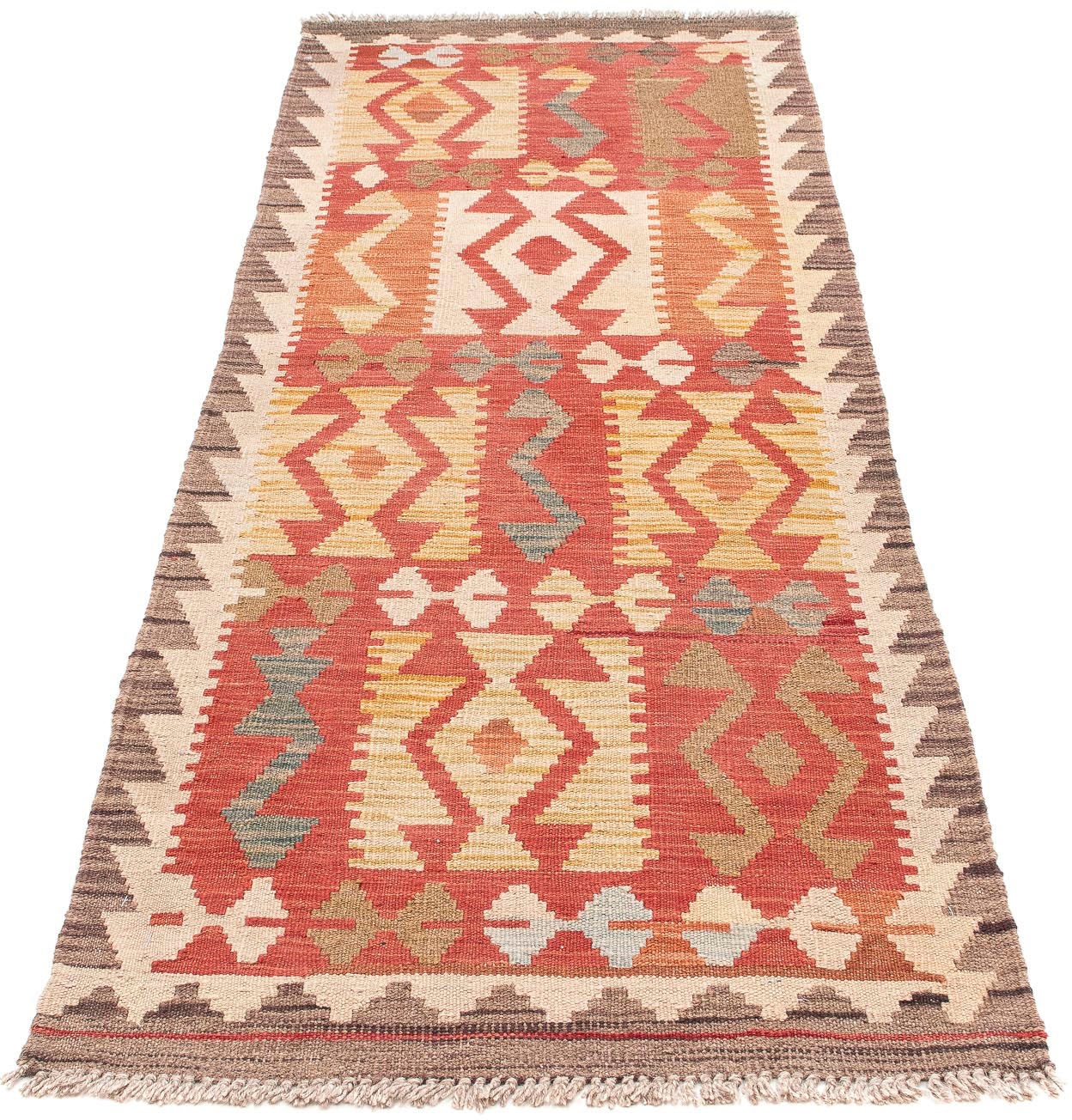 Image of morgenland Läufer »Kelim Maimene Medaillon 194 x 48 cm«, rechteckig, 0,5 mm Höhe, Wendeteppich bei Ackermann Versand Schweiz