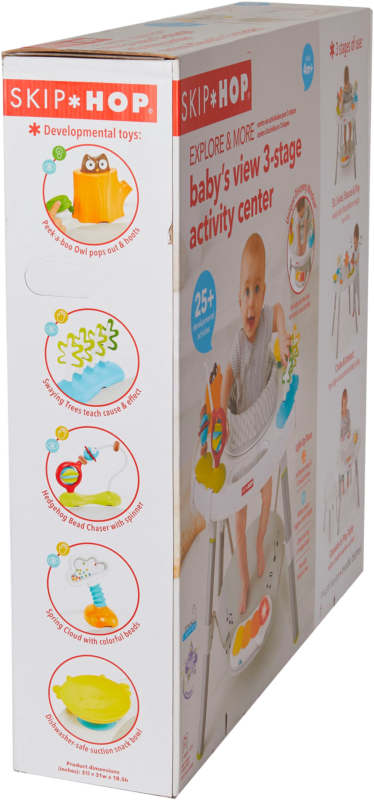 Skip Hop Table de jeu »Explore & More 3-in-1 Spielcenter« inklusive Stuhl