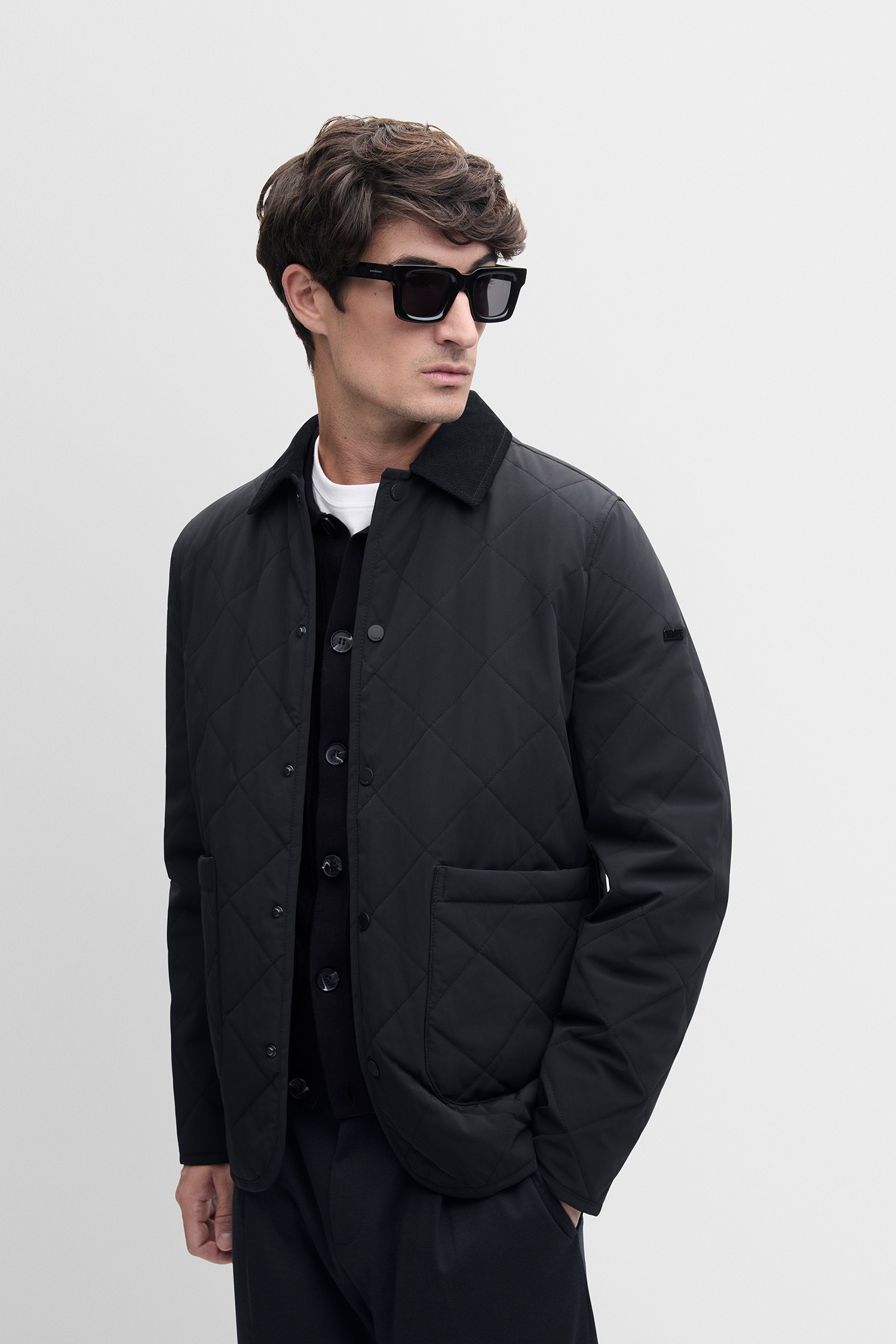 Image of Cinque Steppjacke "CISPARK" Slim Fit, leicht wattiert, Druckknopf‑Verschluss