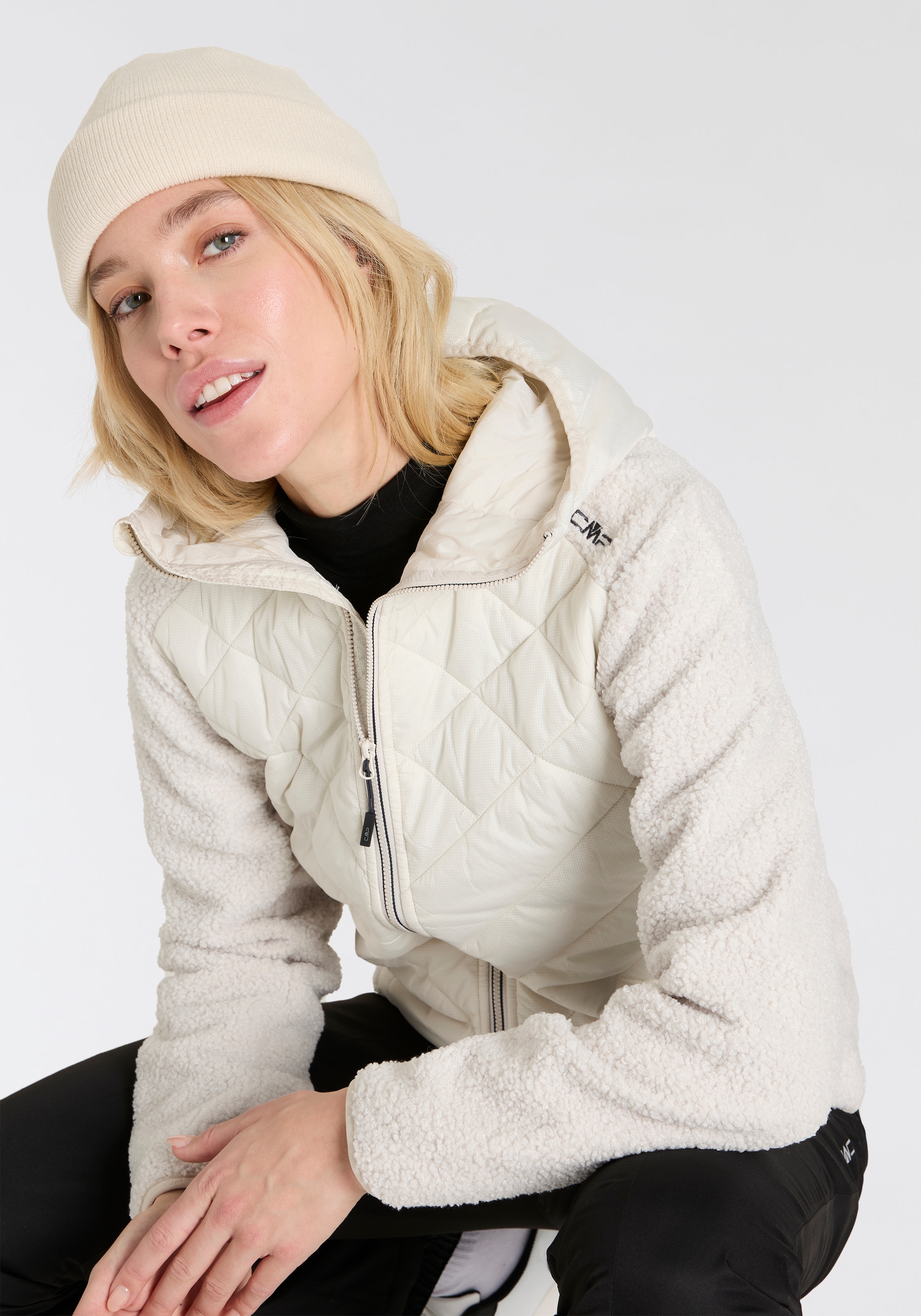 CMP Hybridjacke, mit Kapuze