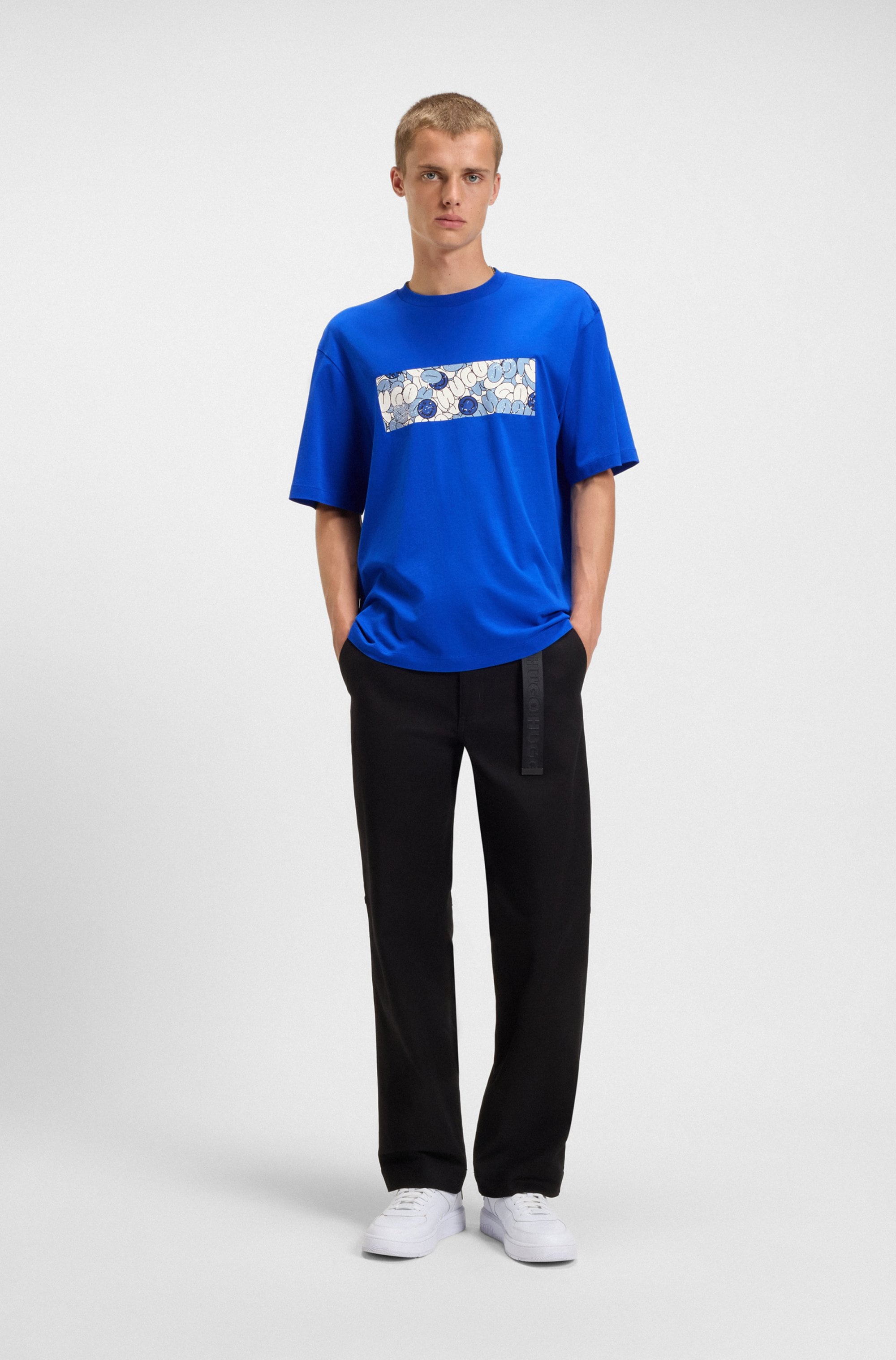 HUGO T-shirt »Nurix« avec impression cool