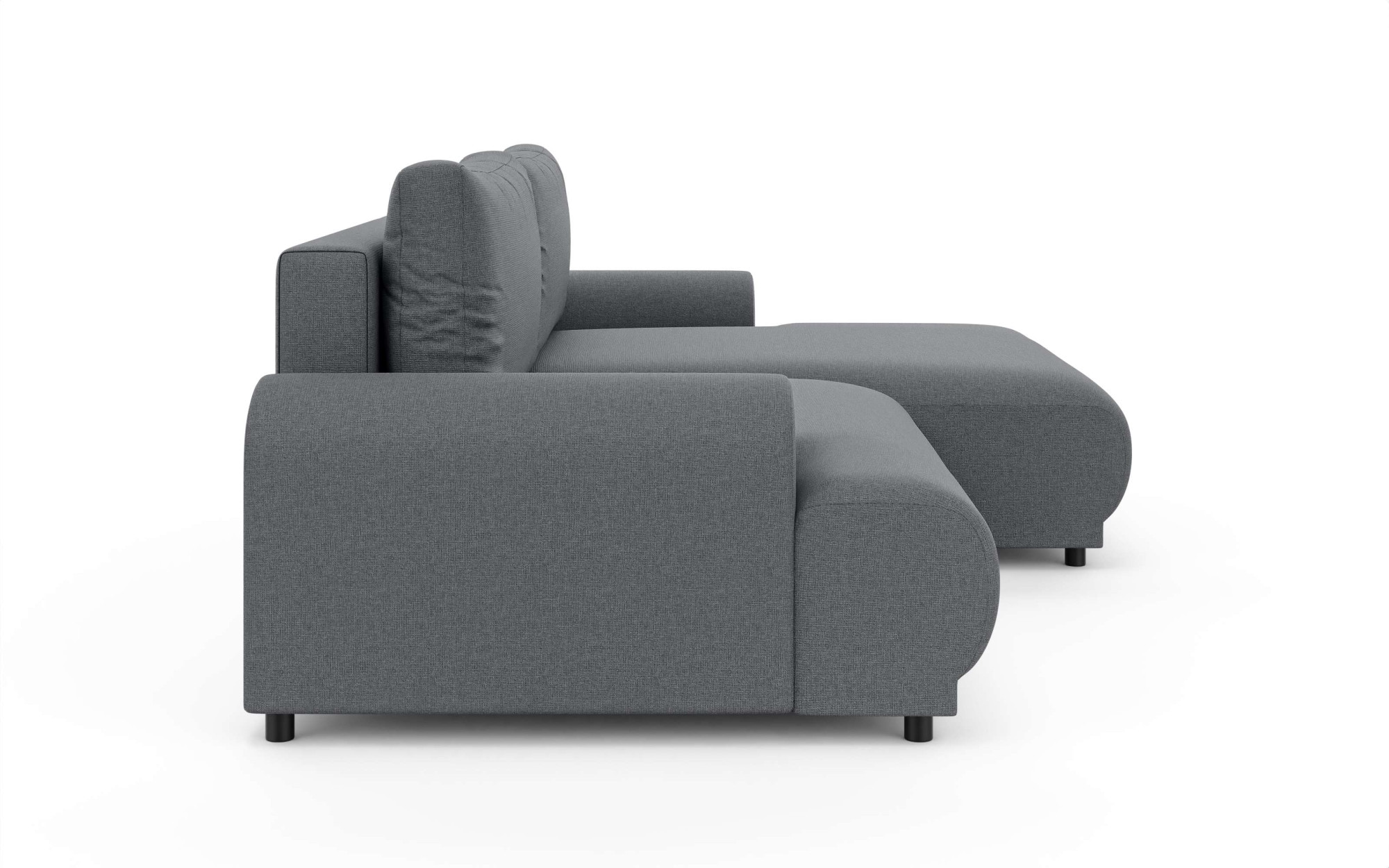 INOSIGN Ecksofa »Marsby, mit Bettfunktion und Bettkasten, Masse: B/H/T 242/65/145 cm«, L-Form mit Wellenunterfederung, Recamiere links oder rechts bestellbar
