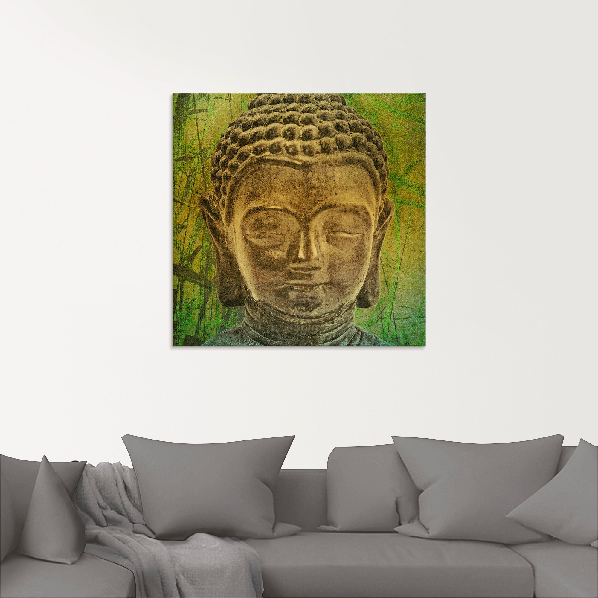 Artland Glasbild »Buddha II«, Religion, (1 St.), in verschiedenen Grössen