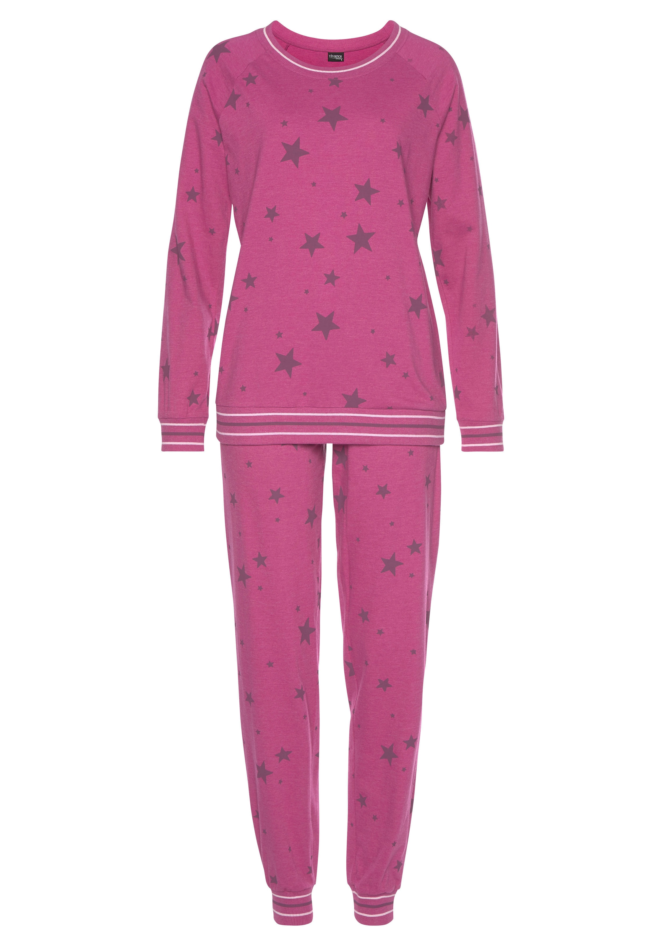 Vivance Dreams Pyjama 2 tlg. mit Sternedruck
