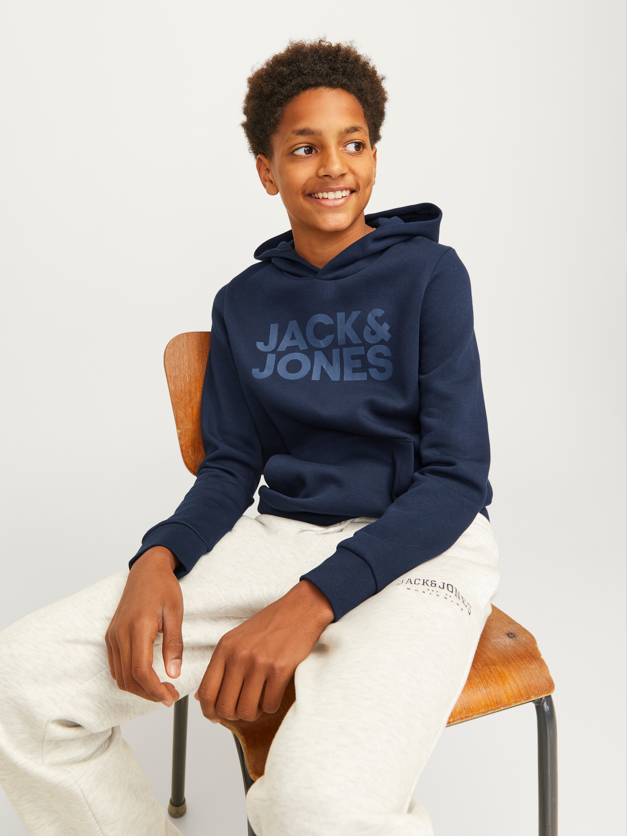 Jack & Jones Junior Kapuzensweatshirt »JJECORP LOGO SWEAT HOOD«