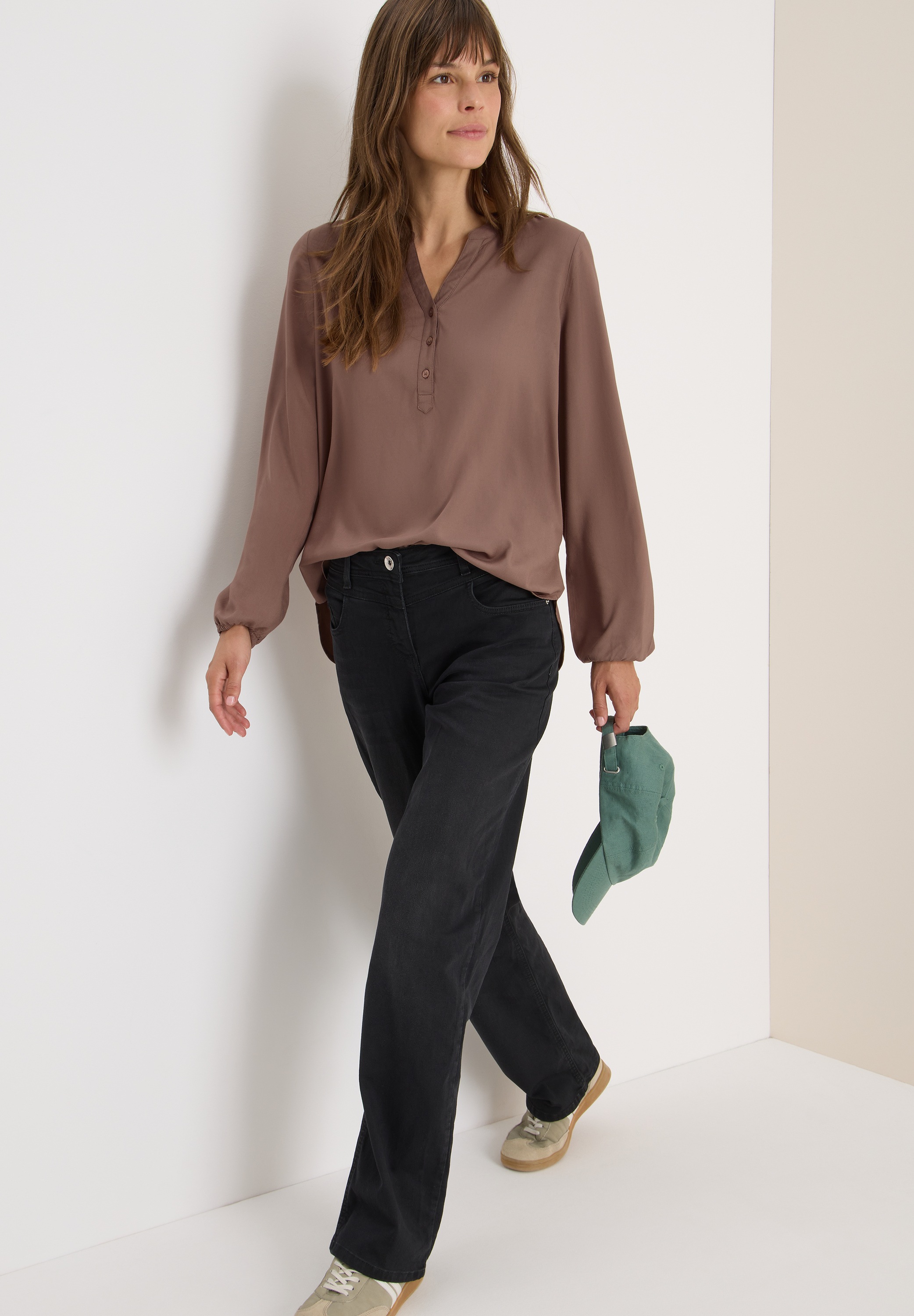 Cecil Langarmbluse mit elastischem Bund