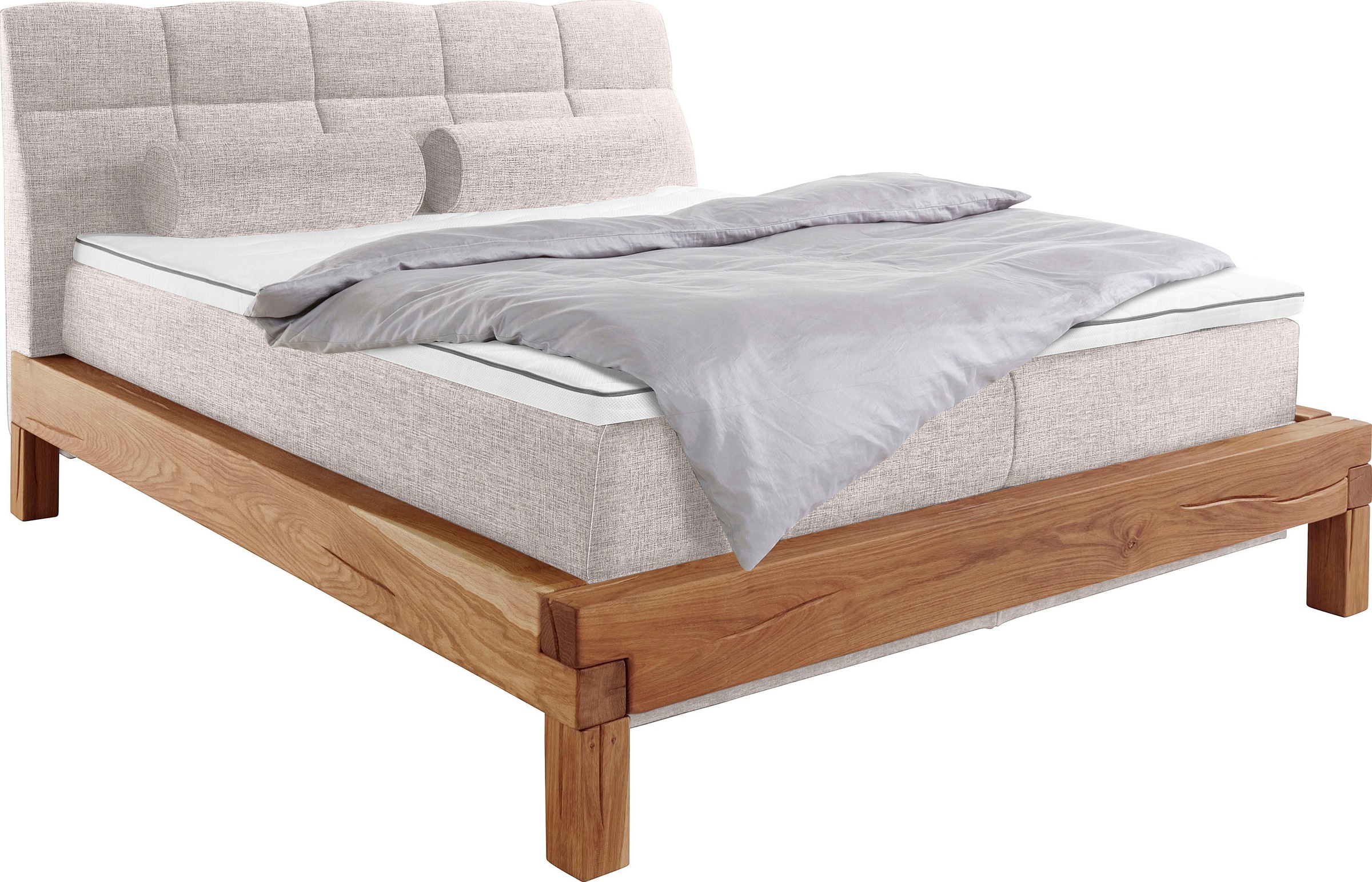 Home affaire Boxspringbett »Villads«, Liegefläche: 160/200 cm aus Balkeneiche, Inside-Boxspring-Unterbau