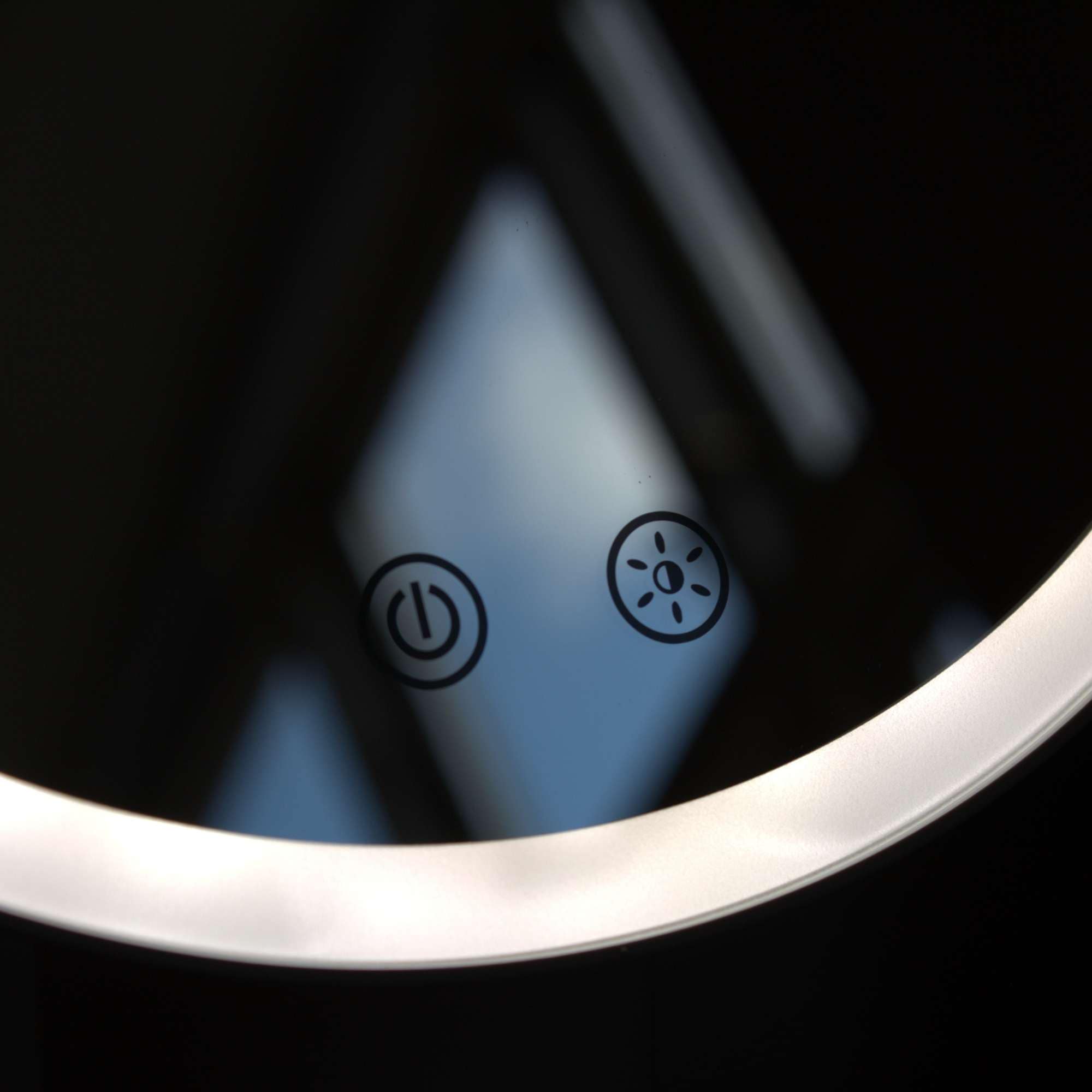 Loevschall Miroir de maquillage »Bridget Kosmetikspiegel mit Licht, stufenlos dimmbar & Touch Steuerung« Kippbar, Lichtfarben wählbar, kabellos, ideal für Bad und Schlafzimmer