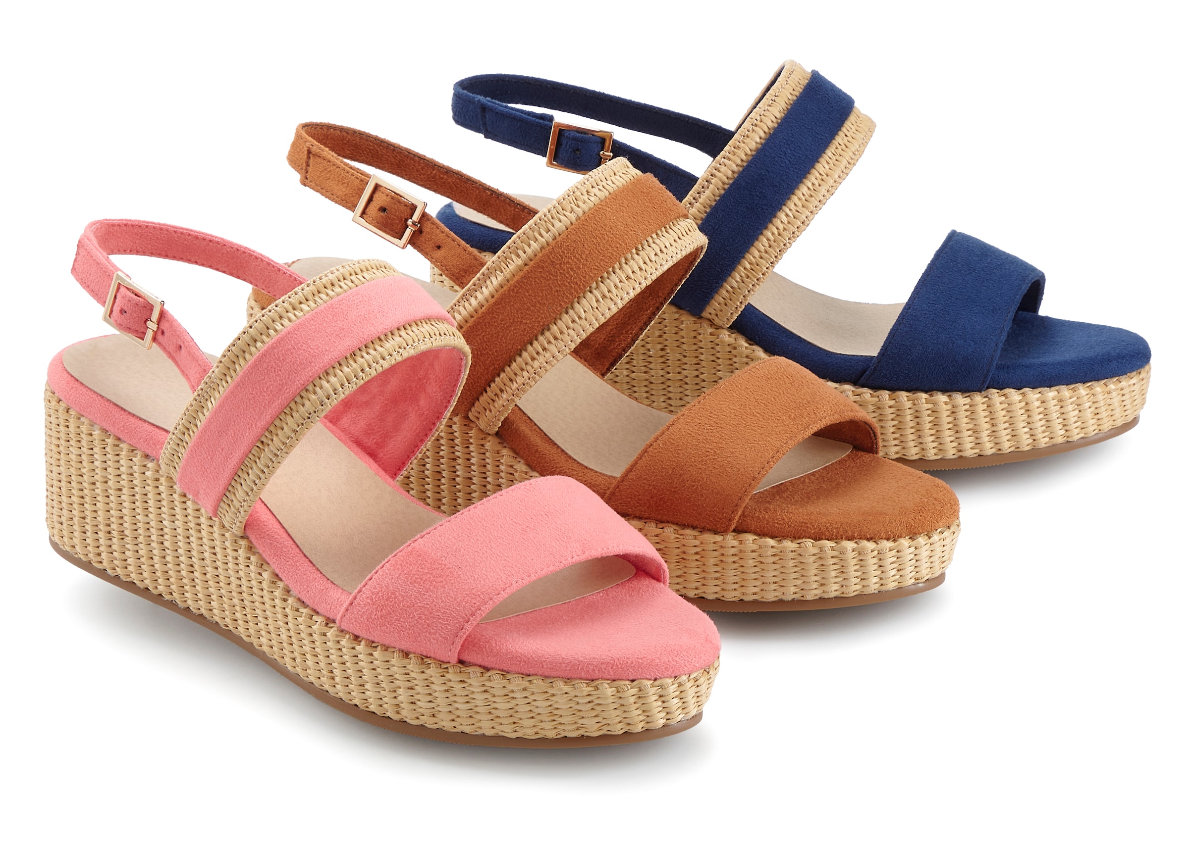 Beachtime Sandales »Sommerschuh, Sandale, offener Schuh, Keilsandalette,«  NEU mit Keilabsatz VEGAN