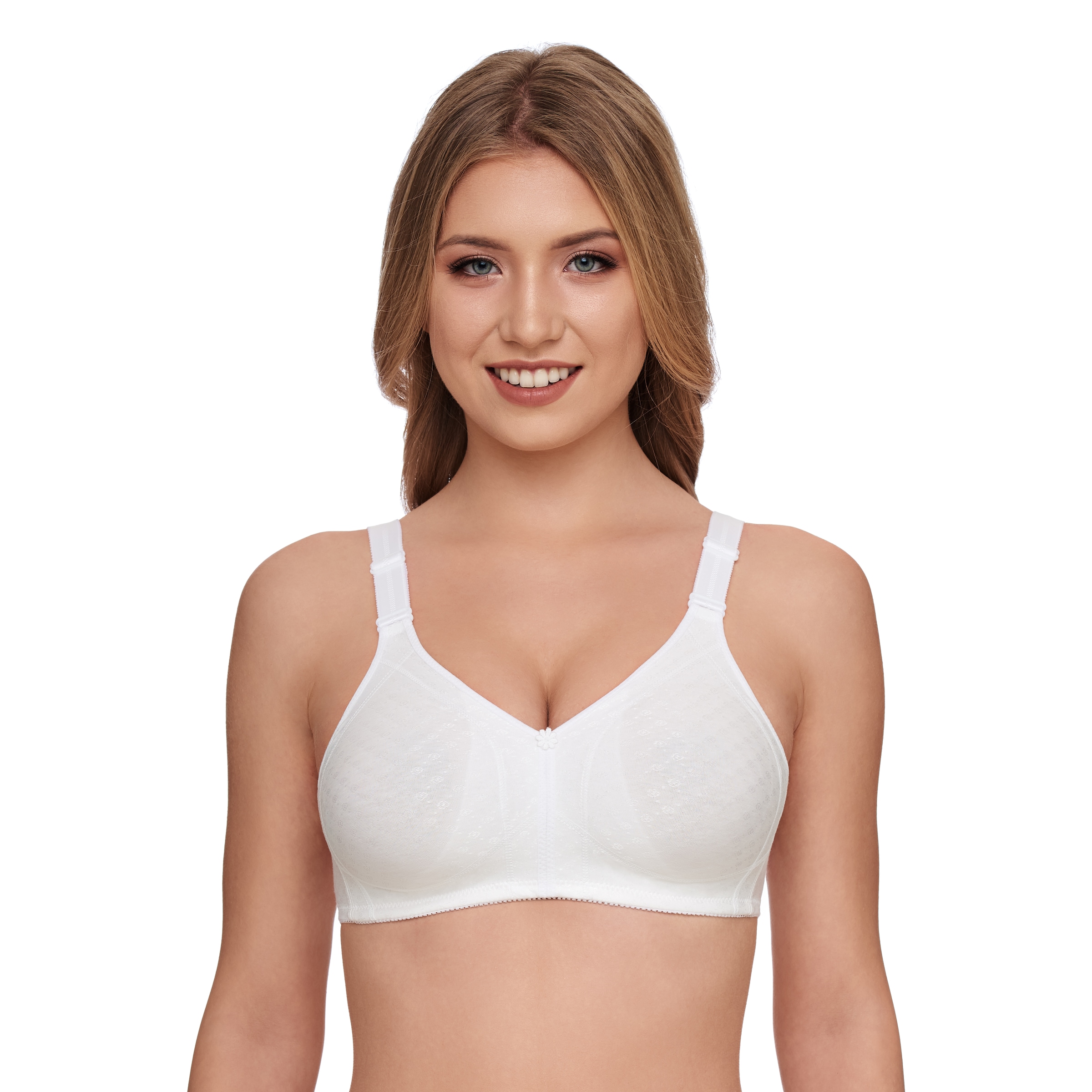 Image of Susa Soft-BH "Topsy Plus" vorgeformte Cups, Jacquard-Muster, elastisch, bequem