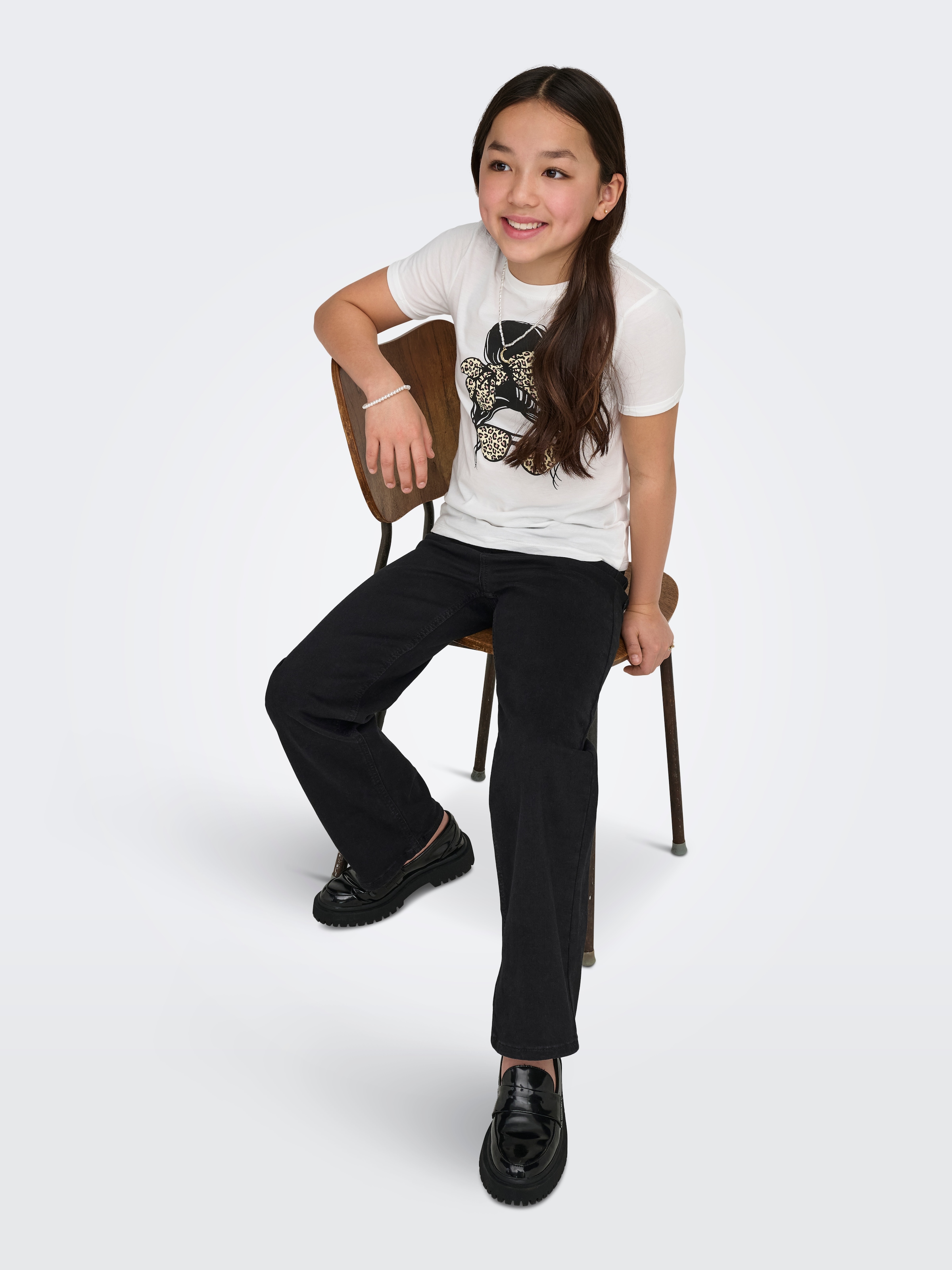 KIDS ONLY Jeans taille haute »KOGMADISON BLUSH HW WIDE DIA1099 NOOS« Baumwollmischung, high waist, wide fit