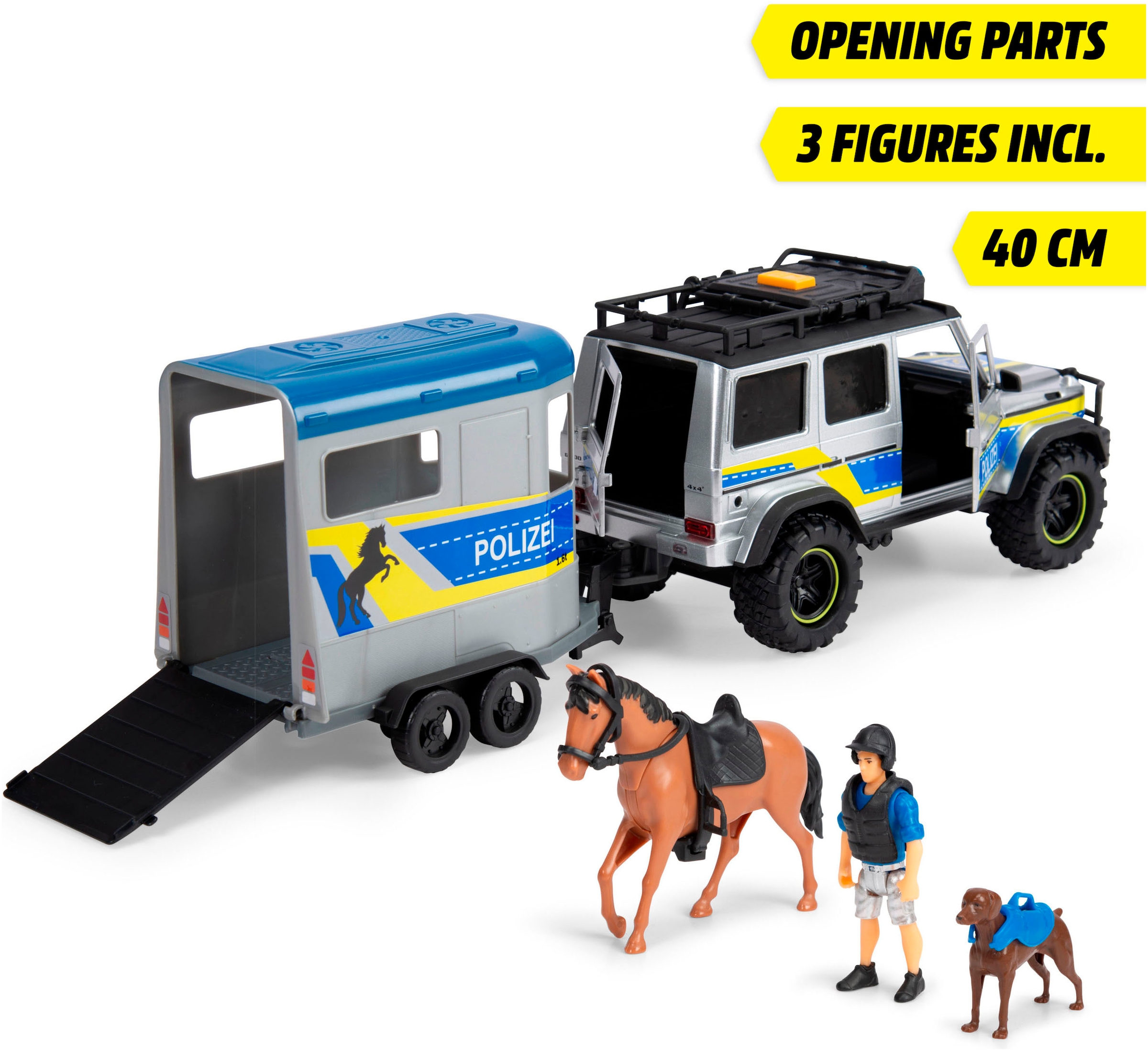 Dickie Toys Voiture-jouet »Police Horse Trailer« mit Licht und Sound