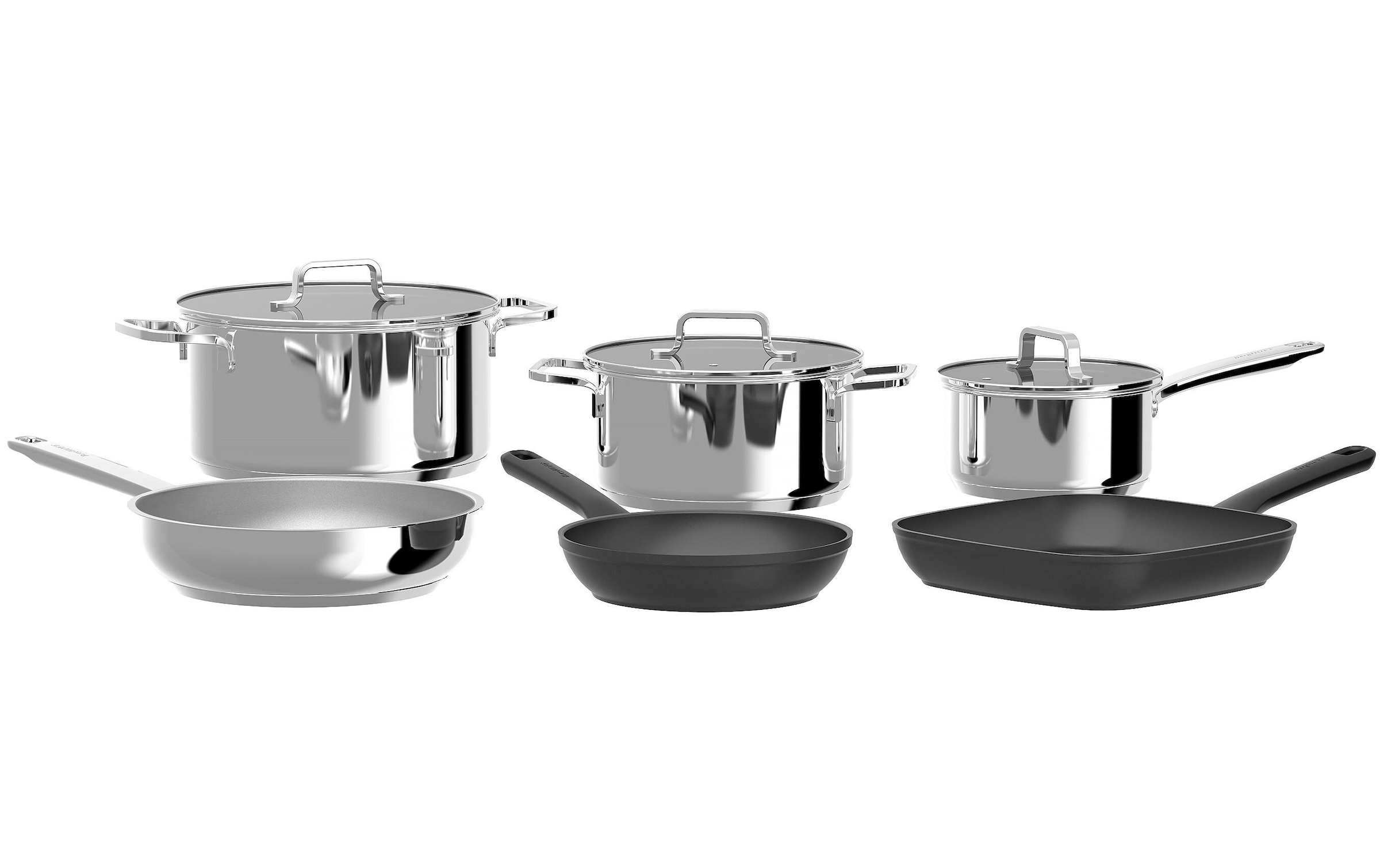 BergHOFF Kochtopf »HELIX 9-teilig«, Aluminium-Edelstahl