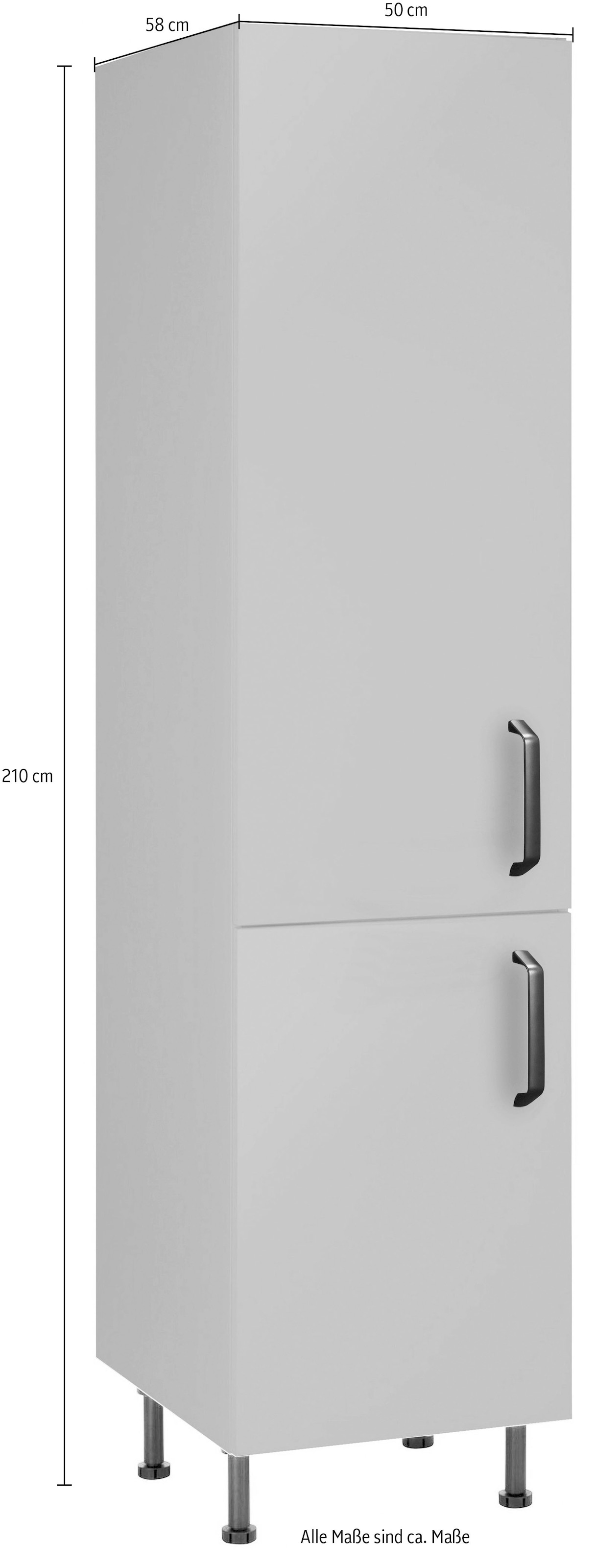 wiho Küchen Armoire latérale »Simi« 50 cm breit, höhenverstellbare Füsse
