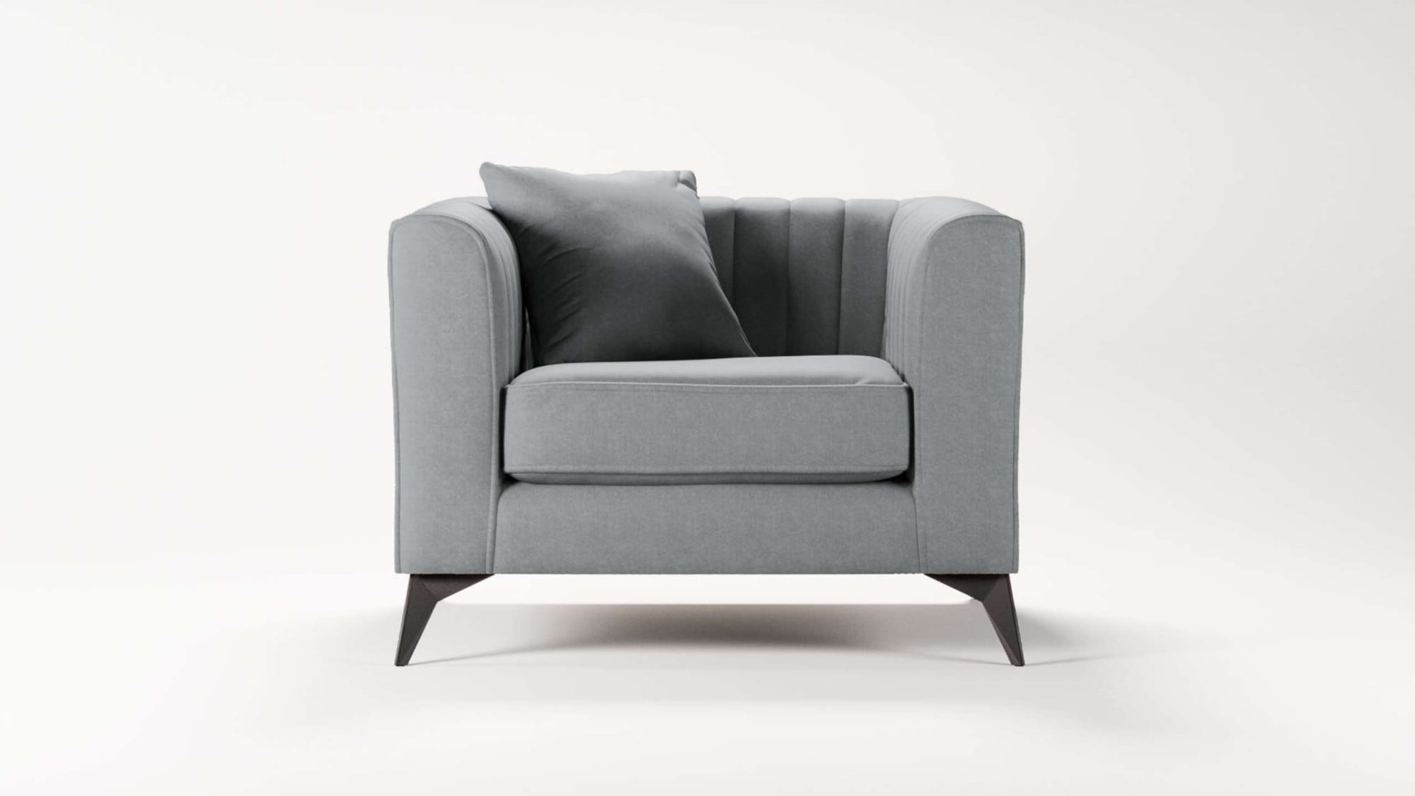 Places of Style Sessel »MATTHEW Loungesessel, Masse B/T/H: 99/86/74 cm«, incl. 1 Zierkissen, Steppung im Rückenbereich