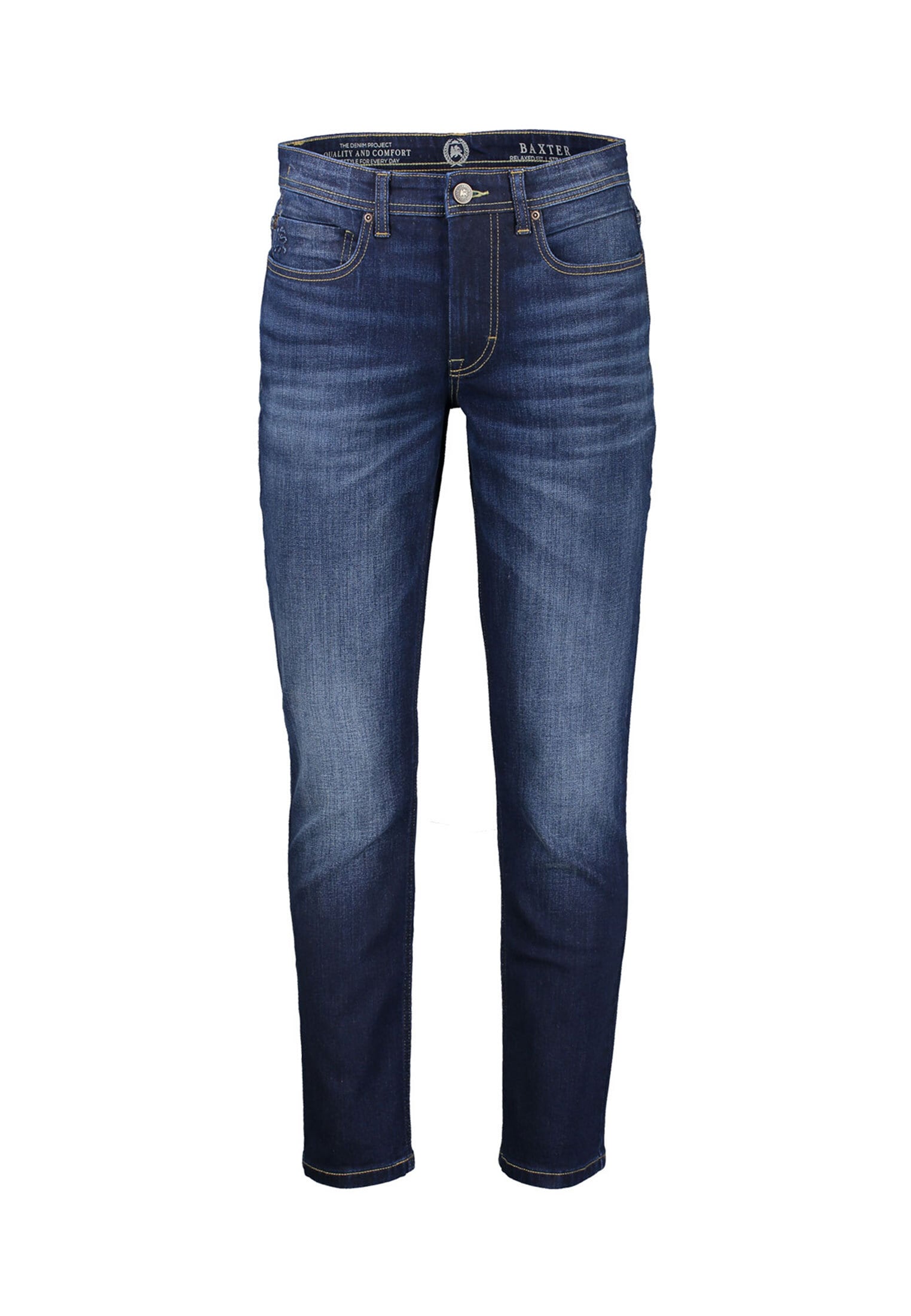Image of LERROS Relax-fit-Jeans "BAXTER 5-Pocket-Denim im Used-Look, RELAXED FIT" Herren Jeans, Stretchkomfort, Gerader Schnitt