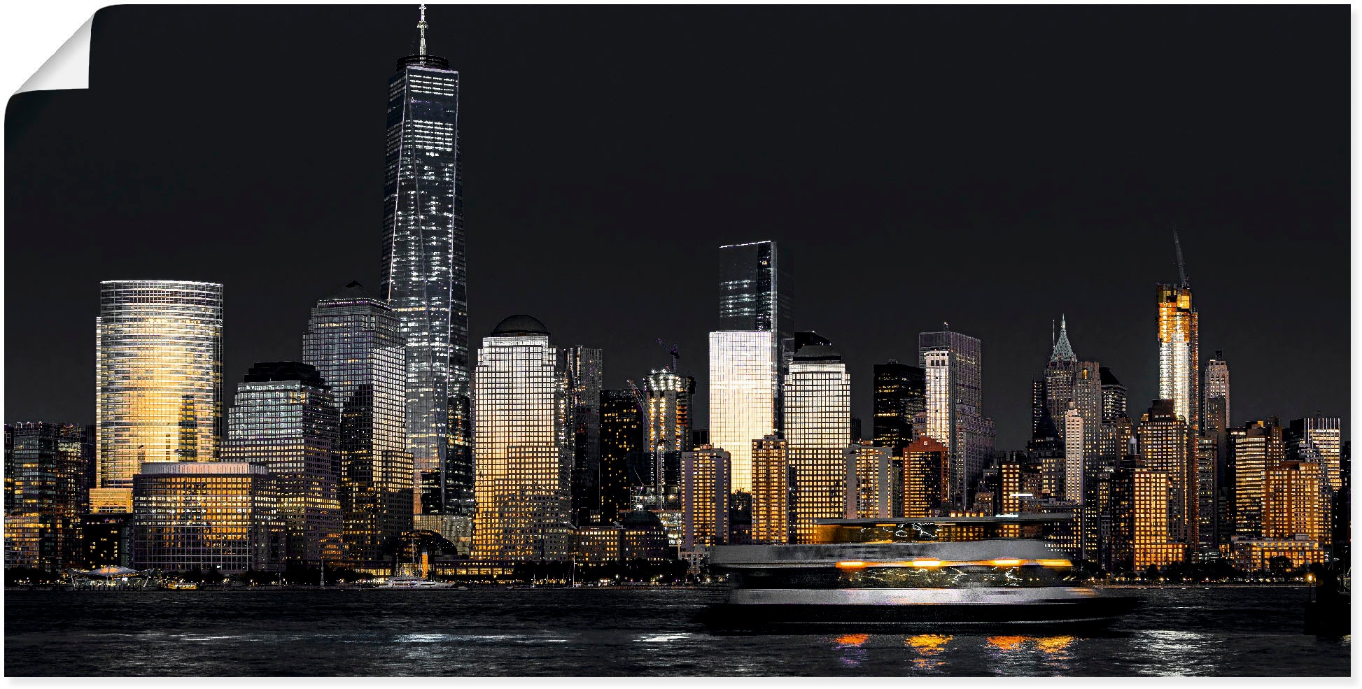 Image of Artland Wandbild »New York Financial Distrikt«, New York, (1 St.), in vielen Grössen & Produktarten - Alubild / Outdoorbild für den Aussenbereich, Leinwandbild, Poster, Wandaufkleber / Wandtattoo auch für Badezimmer geeignet bei Ackermann Versand Schweiz