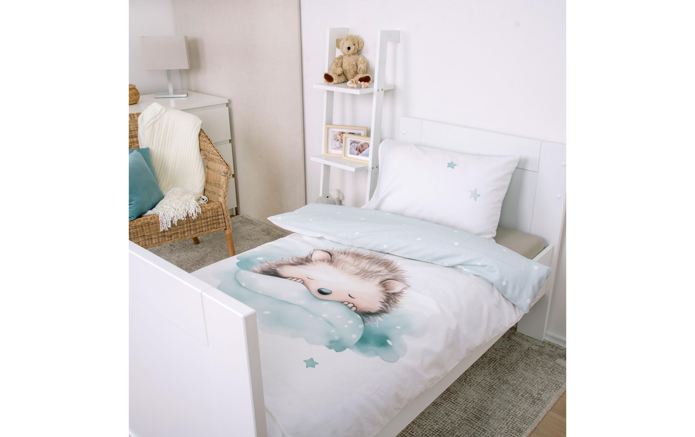 Herding Kinderbettwäsche »Kleiner Igel, 40/60+100/135 cm«