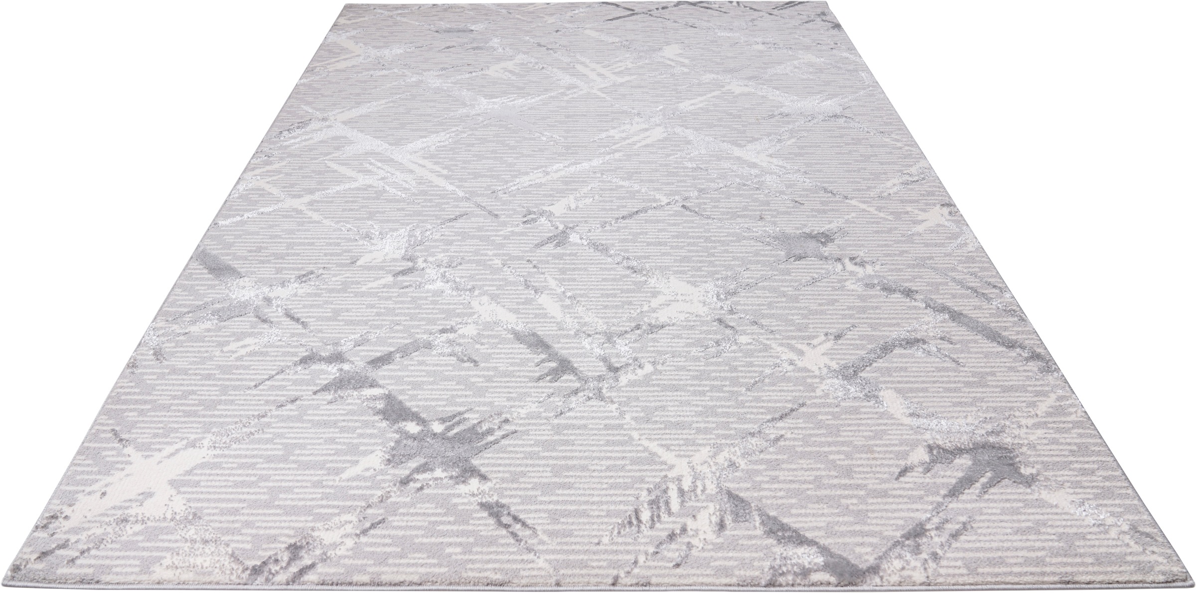 Image of Home affaire Teppich »Kirian«, rechteckig, 24 mm Höhe, 3D-Effekt, Kurzflor, gekettelt, weiche Haptik, Rauten, ideale Teppiche für Wohnzimmer, Schlafzimmer & Esszimmer, Arbeitszimmer bei Ackermann Versand Schweiz