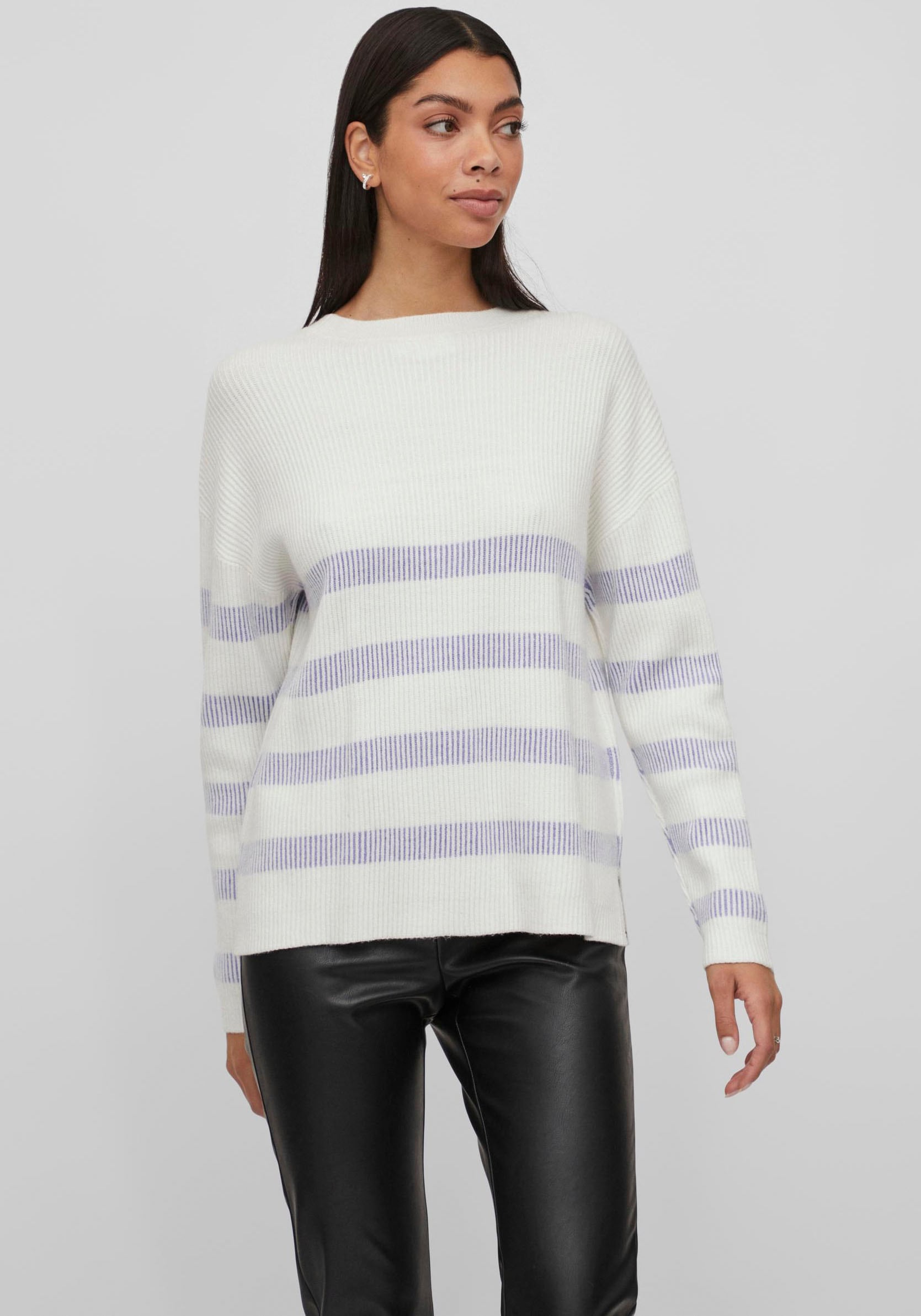 Rundhalspullover »VIRIL STRIPE L/S KNIT TOP - NOOS«