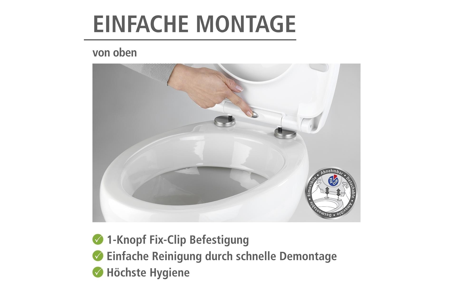 WENKO WC-Sitz »Tucan mit Absenkautomatik, Mehrfarbig«