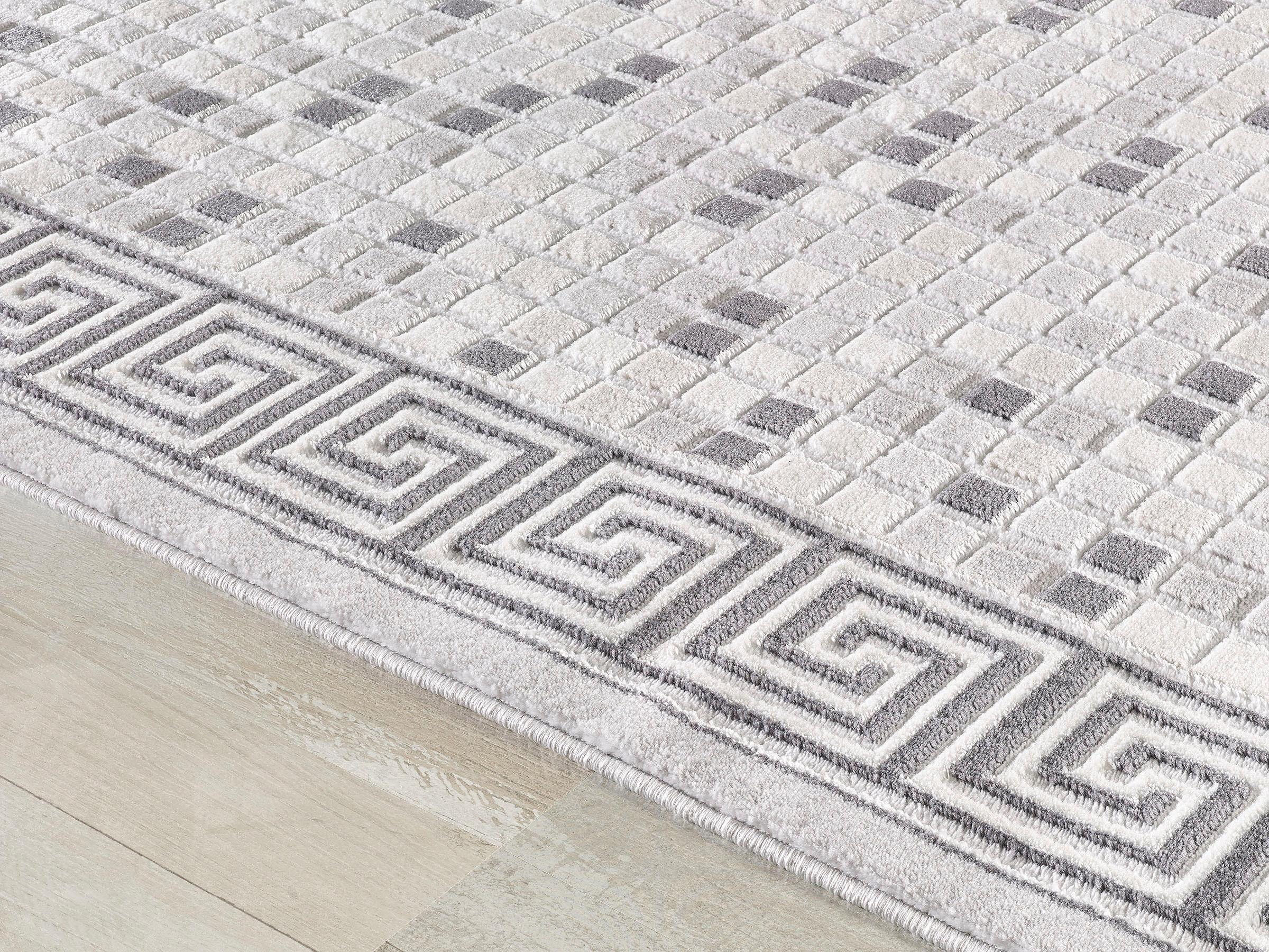 Sanat Teppich »Harmony 3207 , auch als Läufer« rechteckig 12 mm Höhe Wohnzimmer, Kurzflor, modern, Schlafzimmer