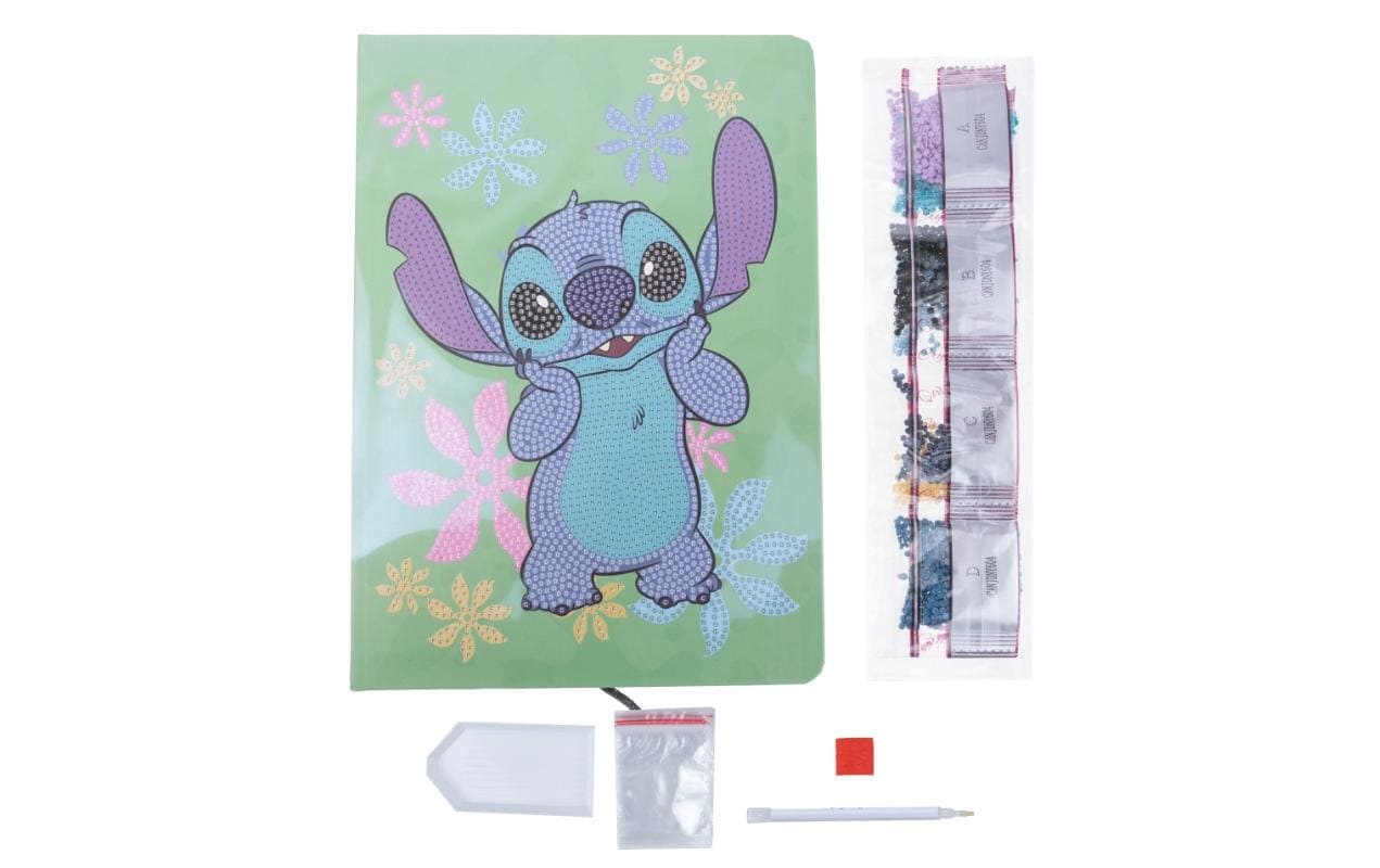   Set créatif »CRAFT Buddy Crystal Art Notebook Disney Stitch«