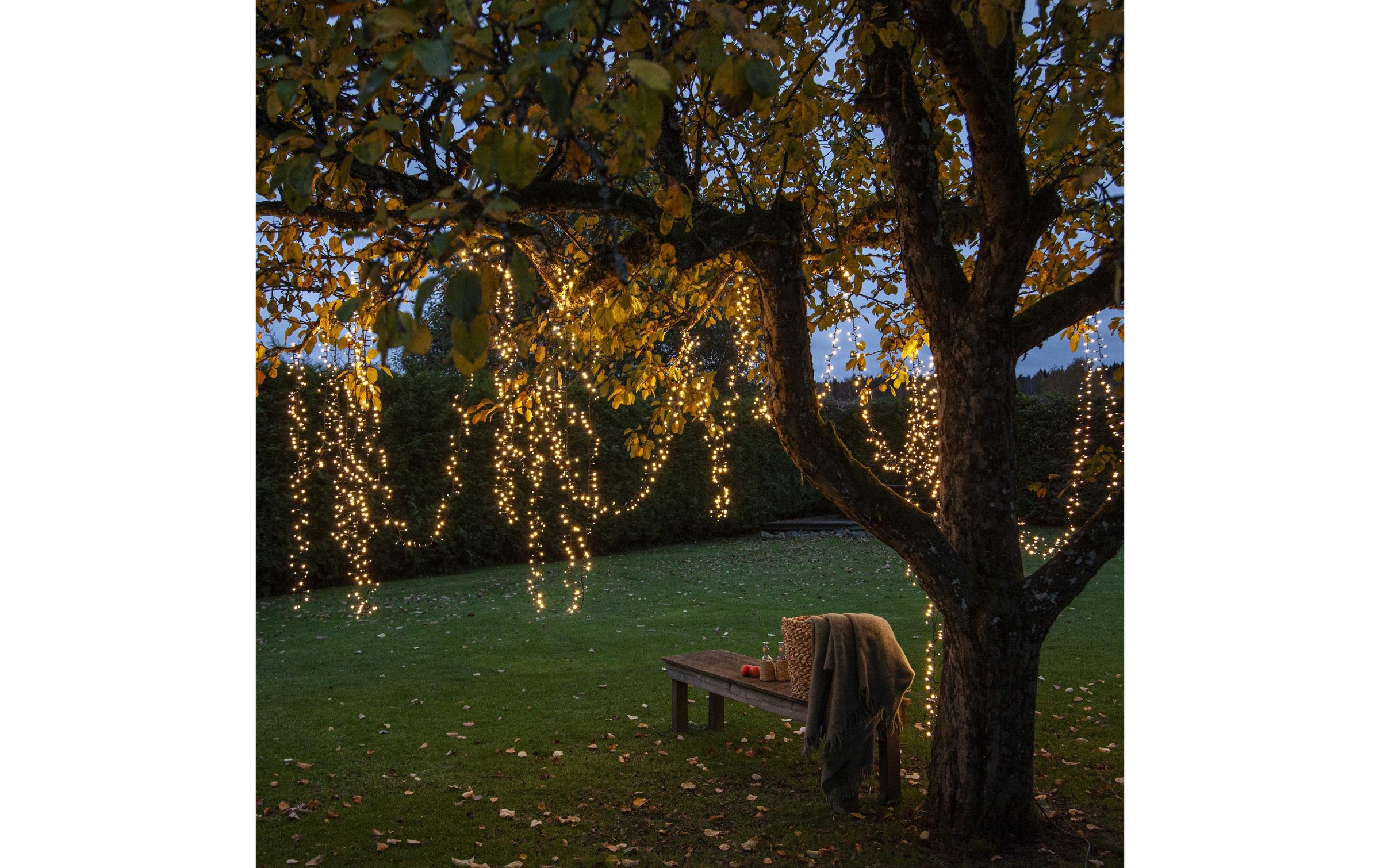  Guirlande lumineuse LED »Lichterkette Shiny IP44, Warmweiss, 540 LED's, 1080.00 cm«