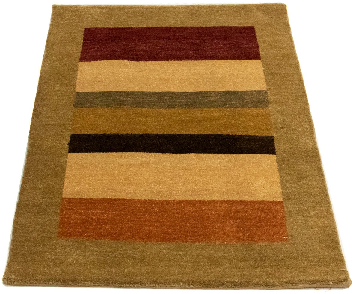 Image of morgenland Orientteppich »Ziegler - 94 x 63 cm - olivgrün«, rechteckig, 6 mm Höhe, Wohnzimmer, Handgeknüpft, Einzelstück mit Zertifikat bei Ackermann Versand Schweiz