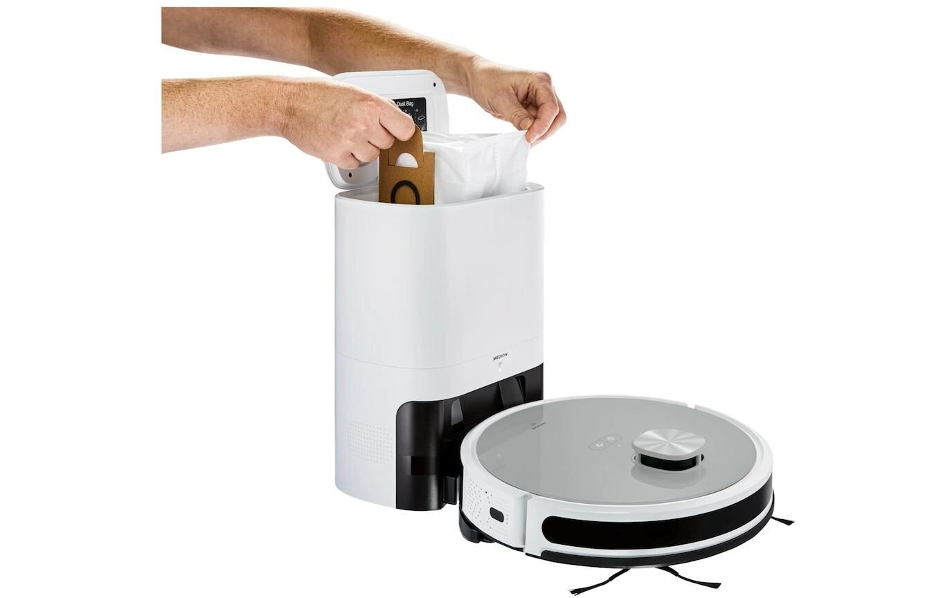Medion® Nass-Trocken-Saugroboter »X21 mit Absaugstation«