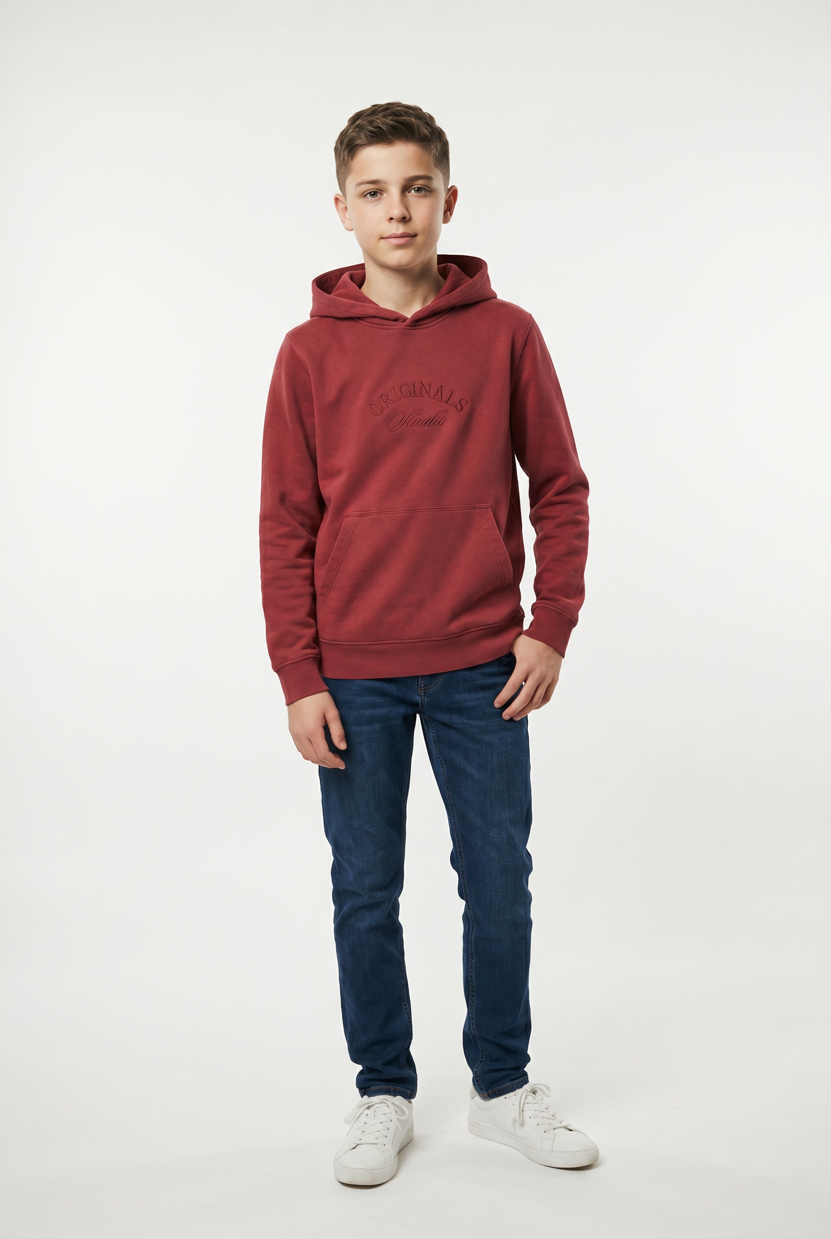 Jack & Jones Junior Sweat à capuche »JORBLEECKER BRANDING SWEAT HOOD BF JNR«
