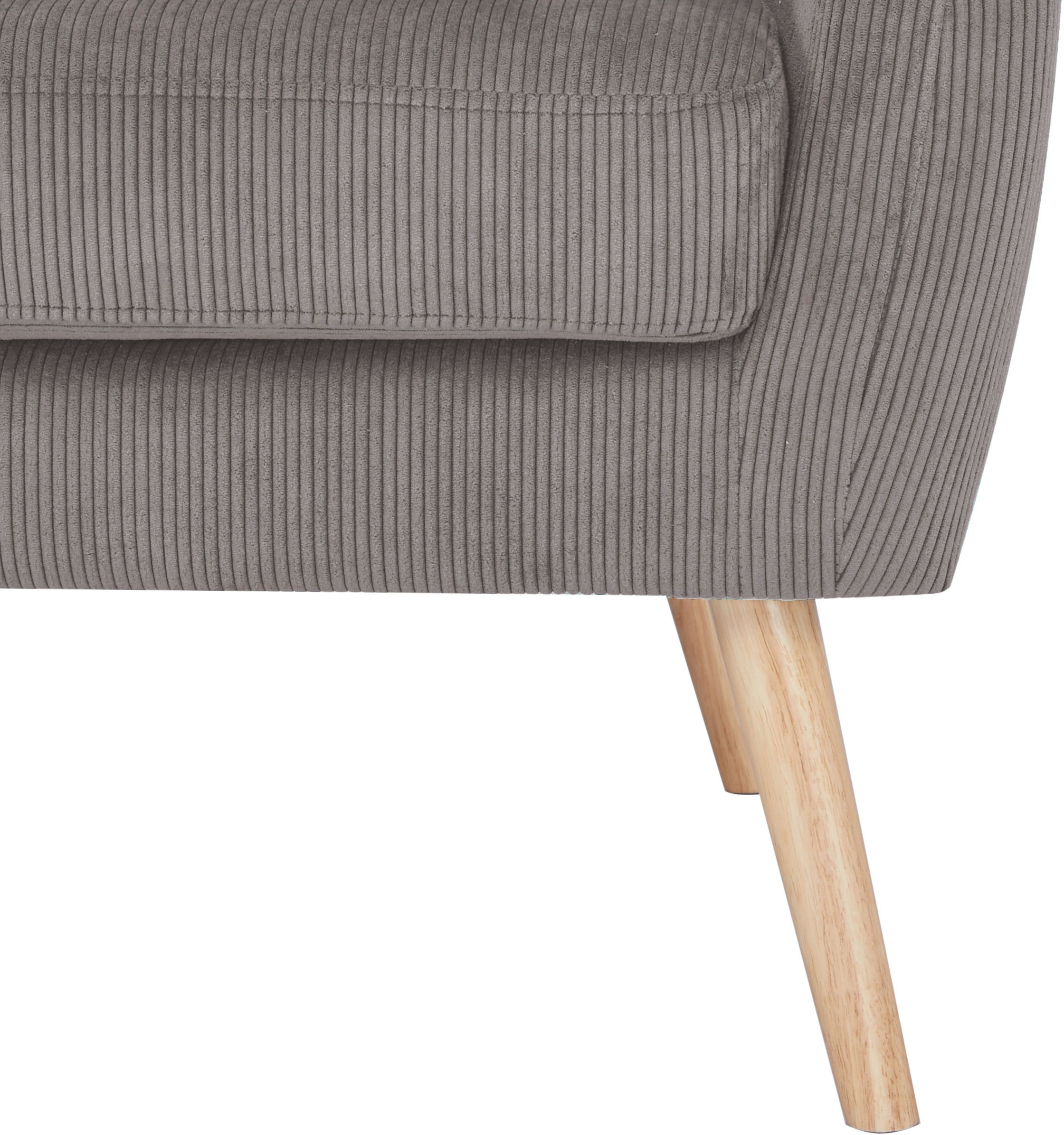 Home affaire Ohrensessel »Yamuna«, mit Sitzpolsterung, Gestell und Füsse aus Massivholz, Sitzhöhe 47 cm