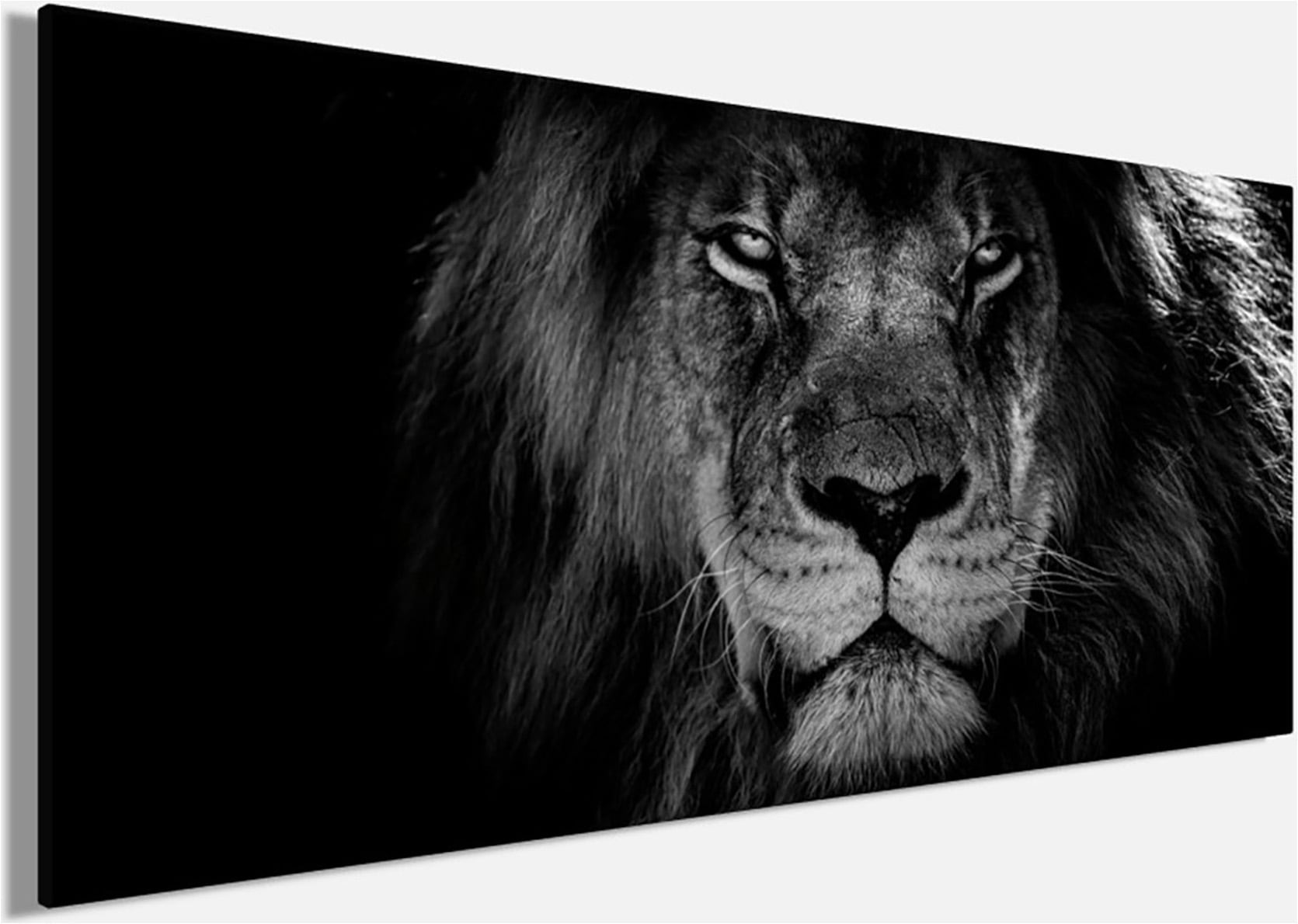 Bönninghoff Leinwandbild »Wandbild LÖWENKOPF XXL 90x200 cm – Leinwandbild Keilrahmen Deko modern« Löwe | Löwen | Wildtiere 1 Stk. tlg. auf Keilrahmen gespannt