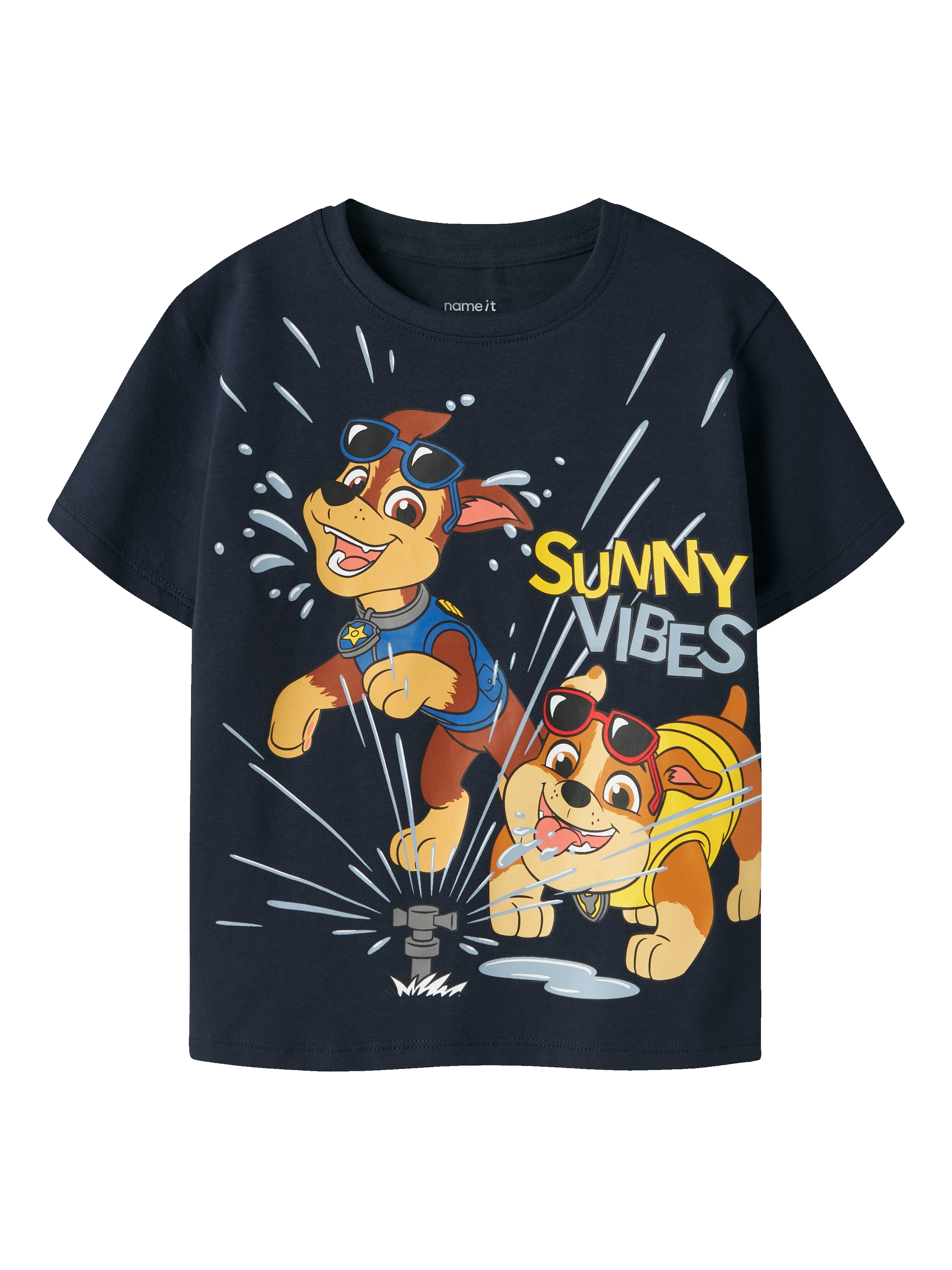 Name It T-shirt »NMMMACAS PAW SS NREG TOP CPLG« mélange coton, coupe régulière