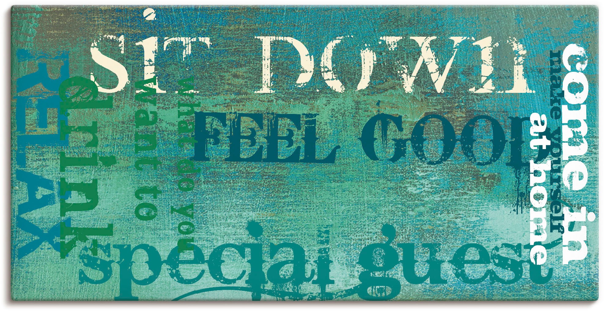 Image of Artland Wandbild »Herein«, Sprüche & Texte, (1 St.), in vielen Grössen & Produktarten - Alubild / Outdoorbild für den Aussenbereich, Leinwandbild, Poster, Wandaufkleber / Wandtattoo auch für Badezimmer geeignet bei Ackermann Versand Schweiz