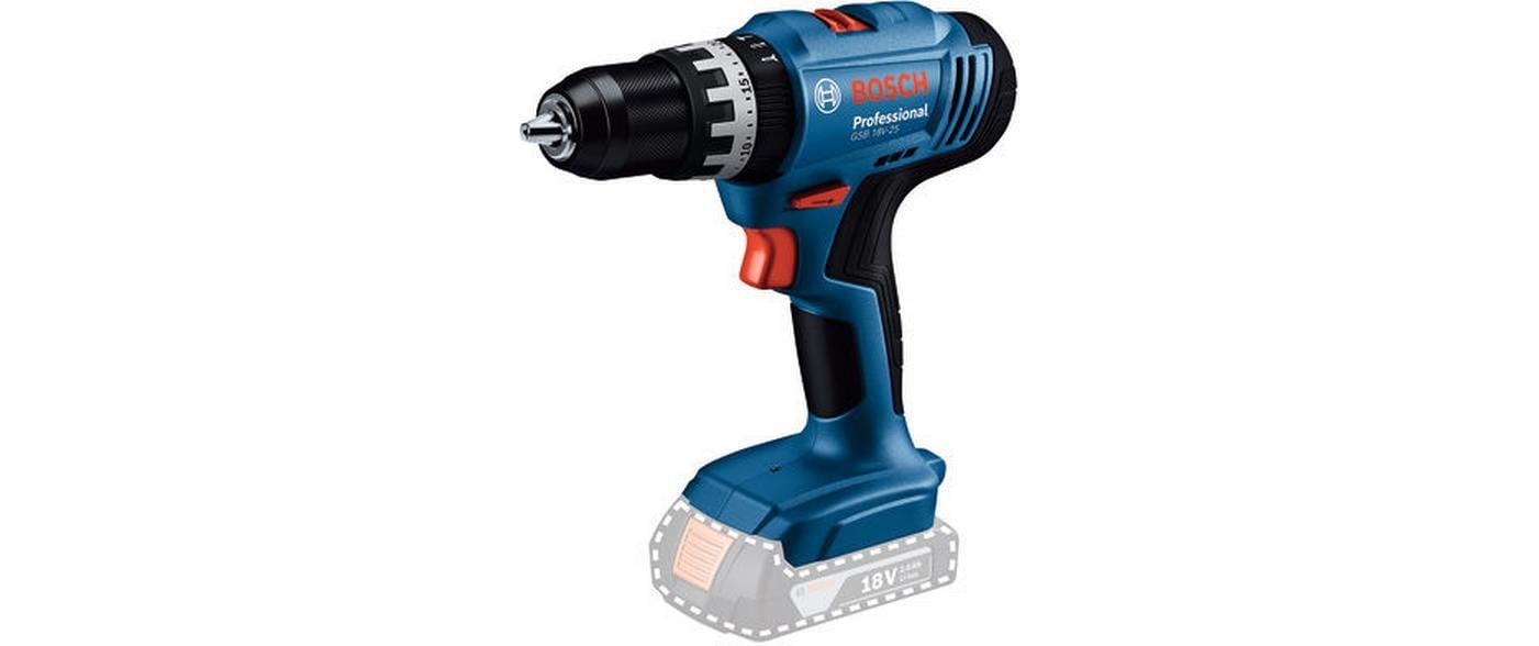 Image of Bosch Professional Akku-Schlagbohrschrauber "GSB 18 V-25" Set, Mit 2 Akkus und 1 Ladegerät