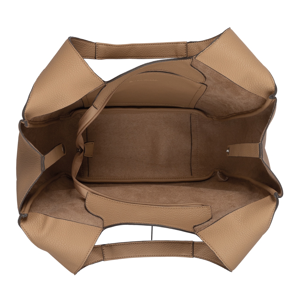 TOM TAILOR Shopper »Analisa« Formes nettes et motif de trous logo pour un look moderne avec caractère