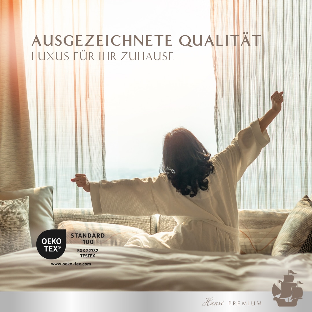 Hanse mit Kogge Oreiller »Hanse Premium Loungekissen, Luxuskissen, Made in Germany, 80x80 cm« Füllung: 100 % polyester 1 cuis tlg. Kissen 80x80cm