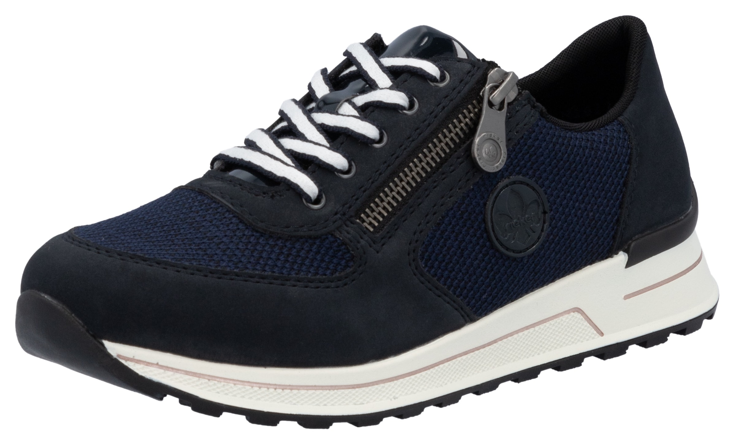 Image of Rieker Sneaker, Freizeitschuh, Halbschuh, Schnürschuh im Materialmix